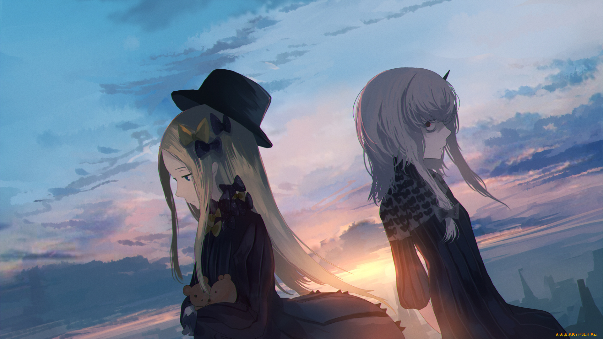 аниме, fate, stay, night, девочки