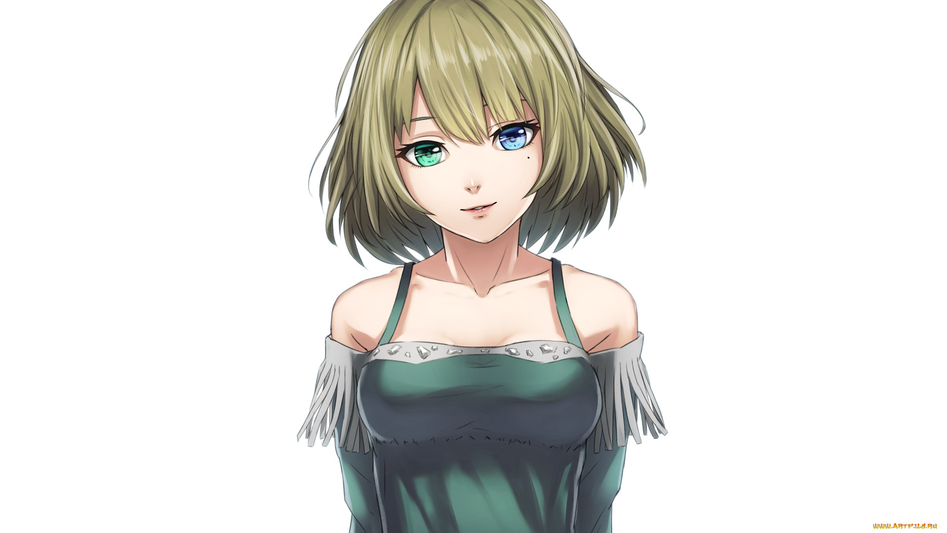 аниме, idolm@ster, девушка, взгляд, фон