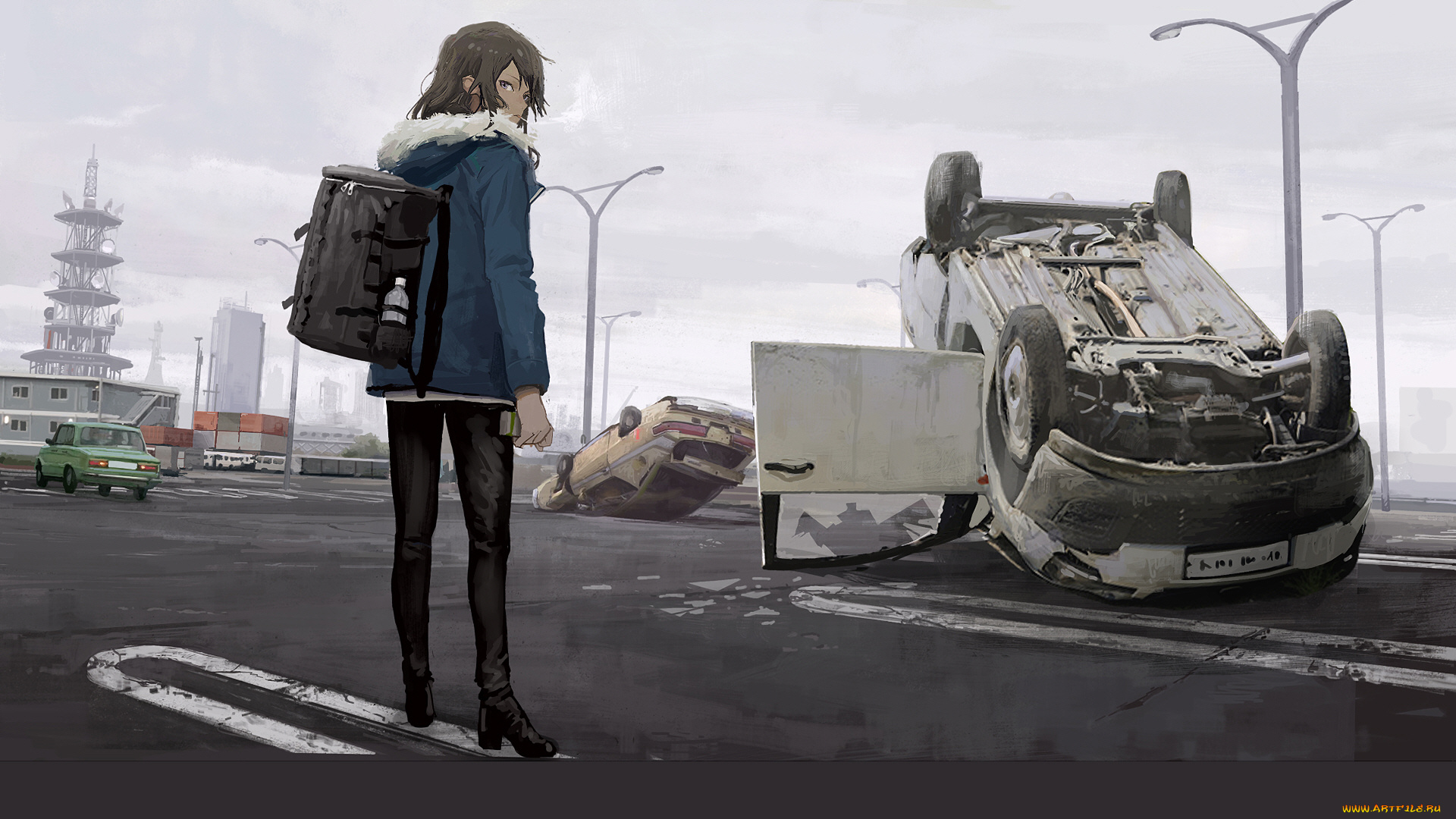 аниме, оружие, , техника, , технологии, девушка