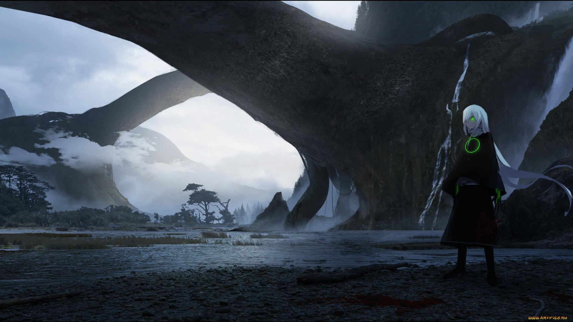 аниме, пейзажи, , природа, природа