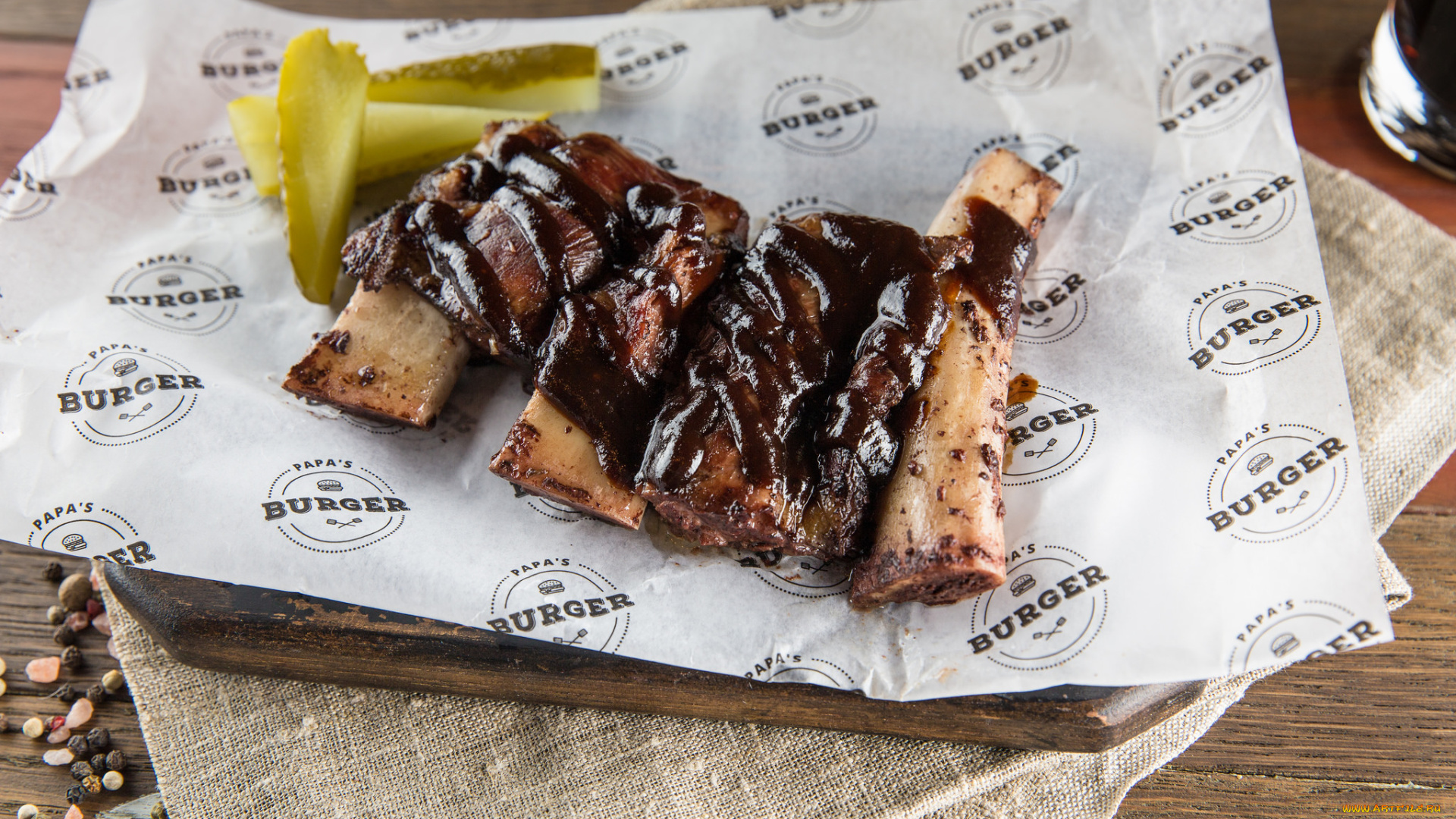 еда, мясные, блюда, соус, огурец, ребра, гриль