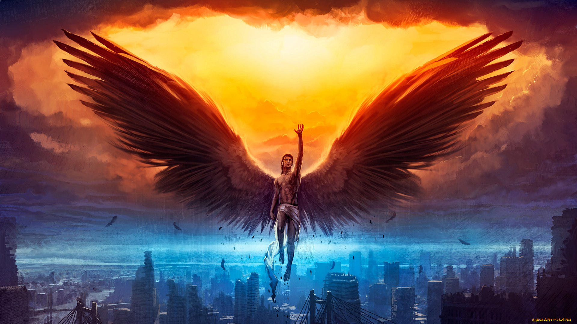 фэнтези, ангелы, крылья, ангел