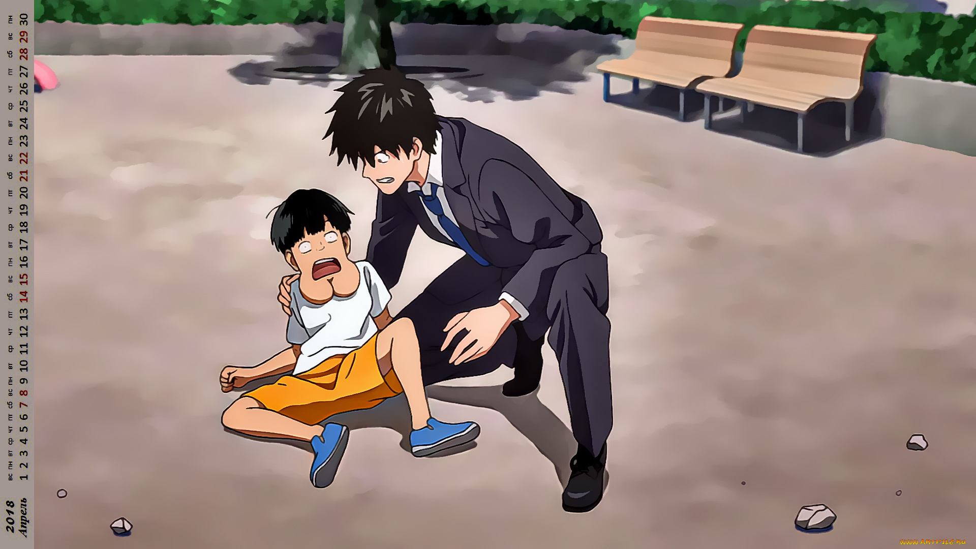 календари, аниме, существо, мальчик, юноша