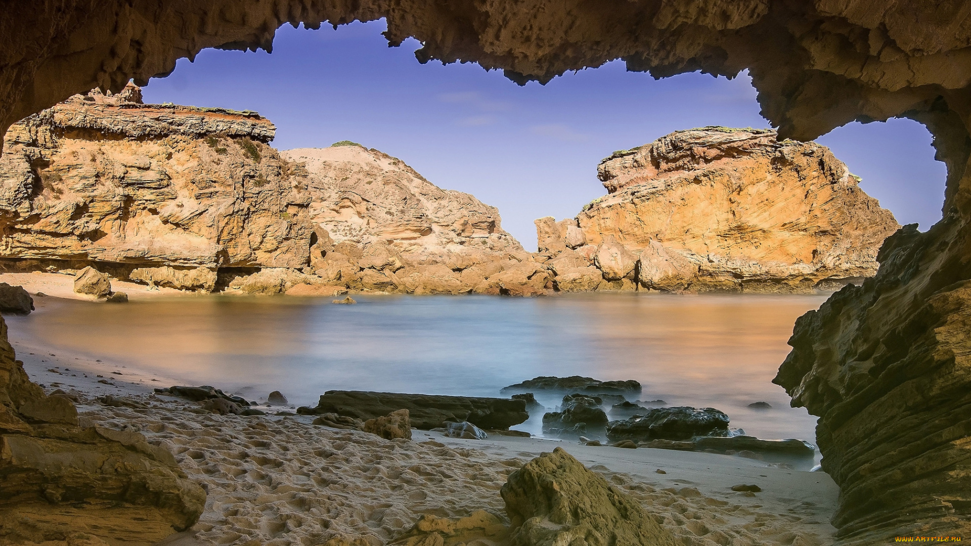 природа, побережье, простор