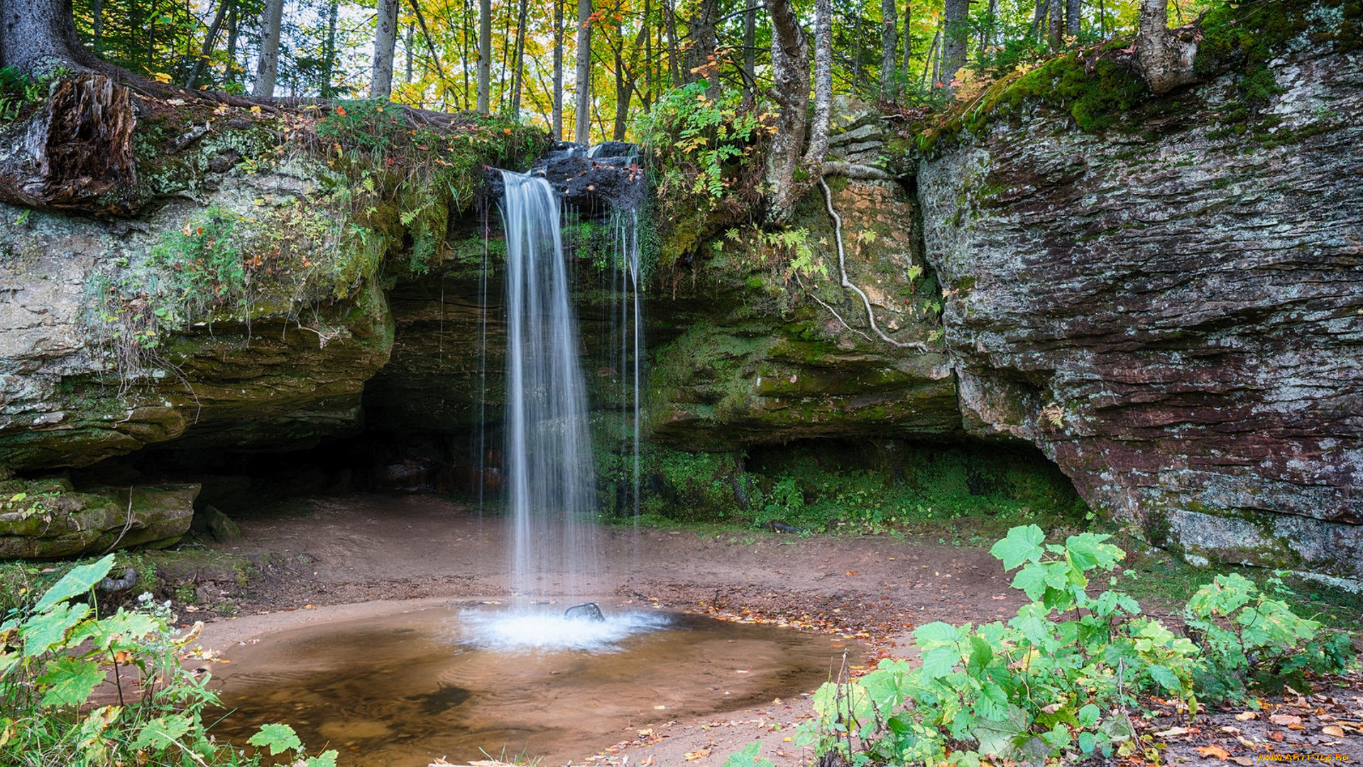 природа, водопады, простор
