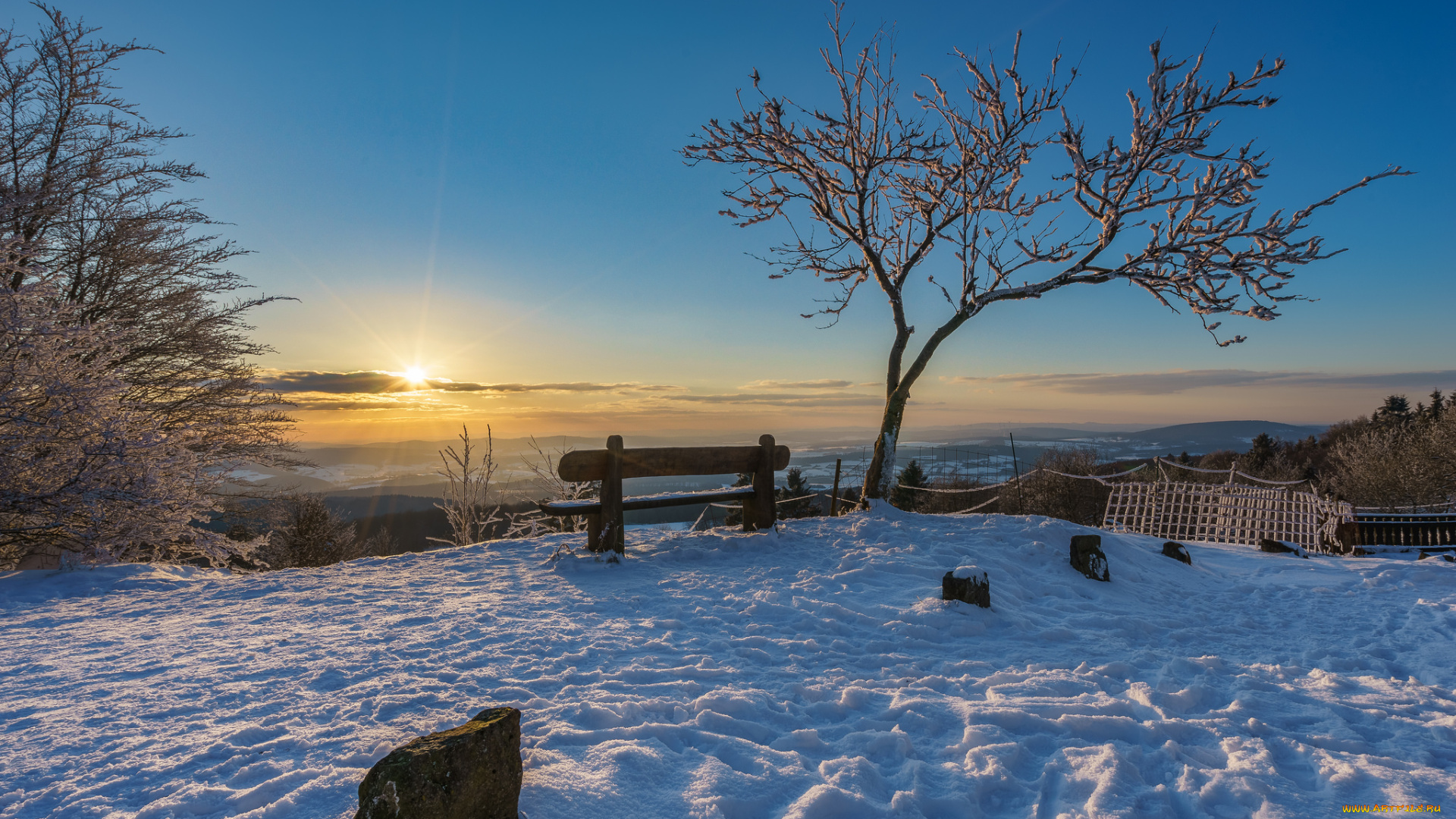 природа, зима, простор