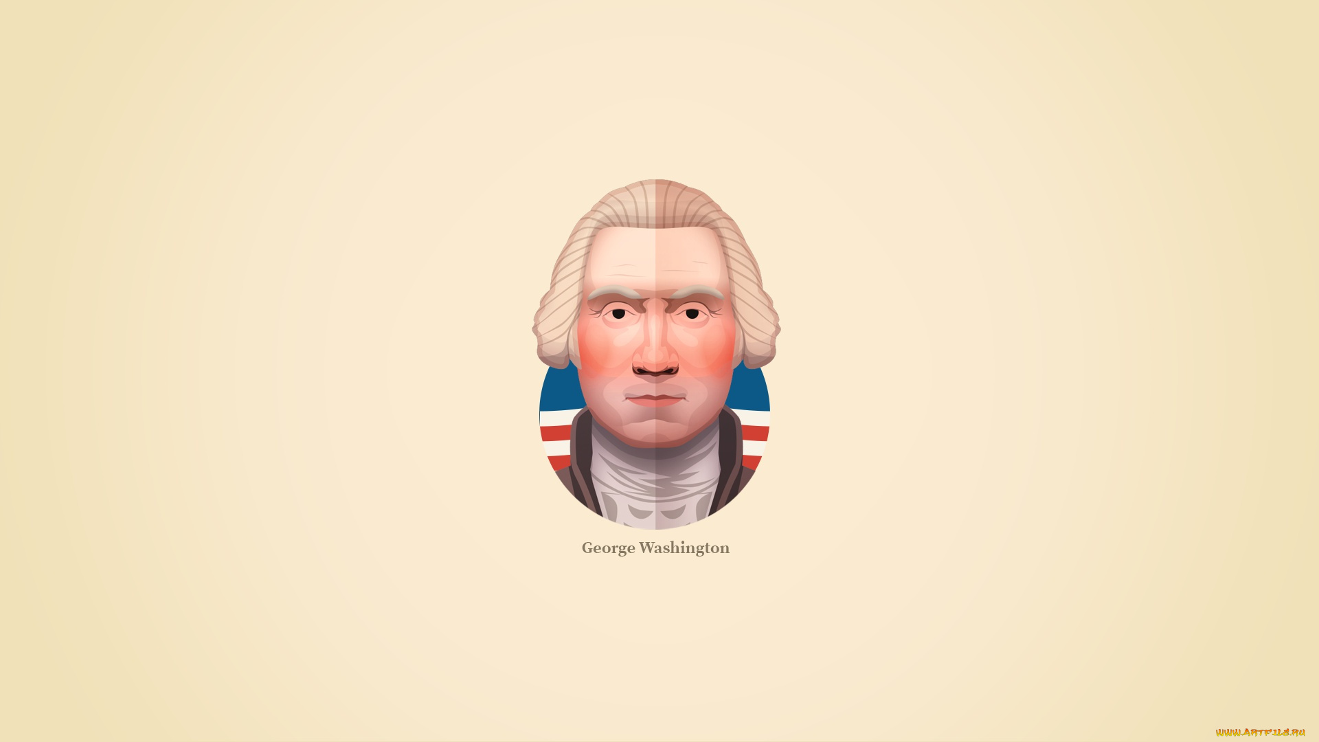 рисованное, минимализм, главнокомандующий, континентальной, армии, отец-основатель, сша, джордж, вашингтон, американский, государственный, деятель, америка, george, washington, 1-й, президент