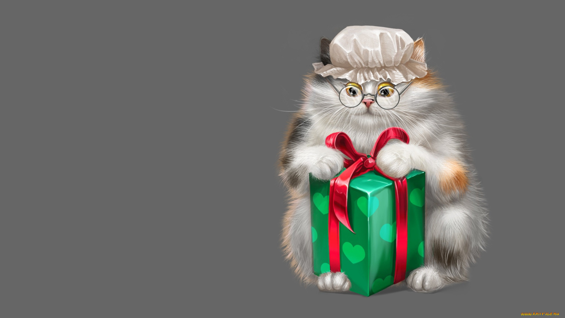 рисованное, минимализм, очки, game, чепец, детская, капор, коробка, подарок, арт, кошка, alesya, lukyanenko