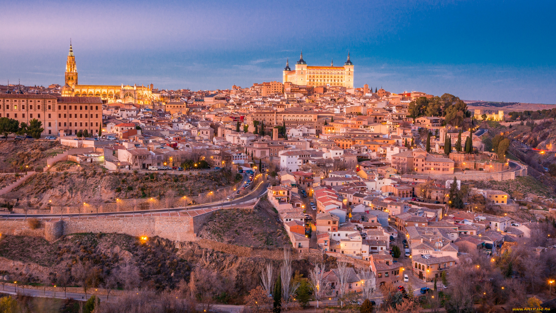 toledo, города, толедо, , испания, простор