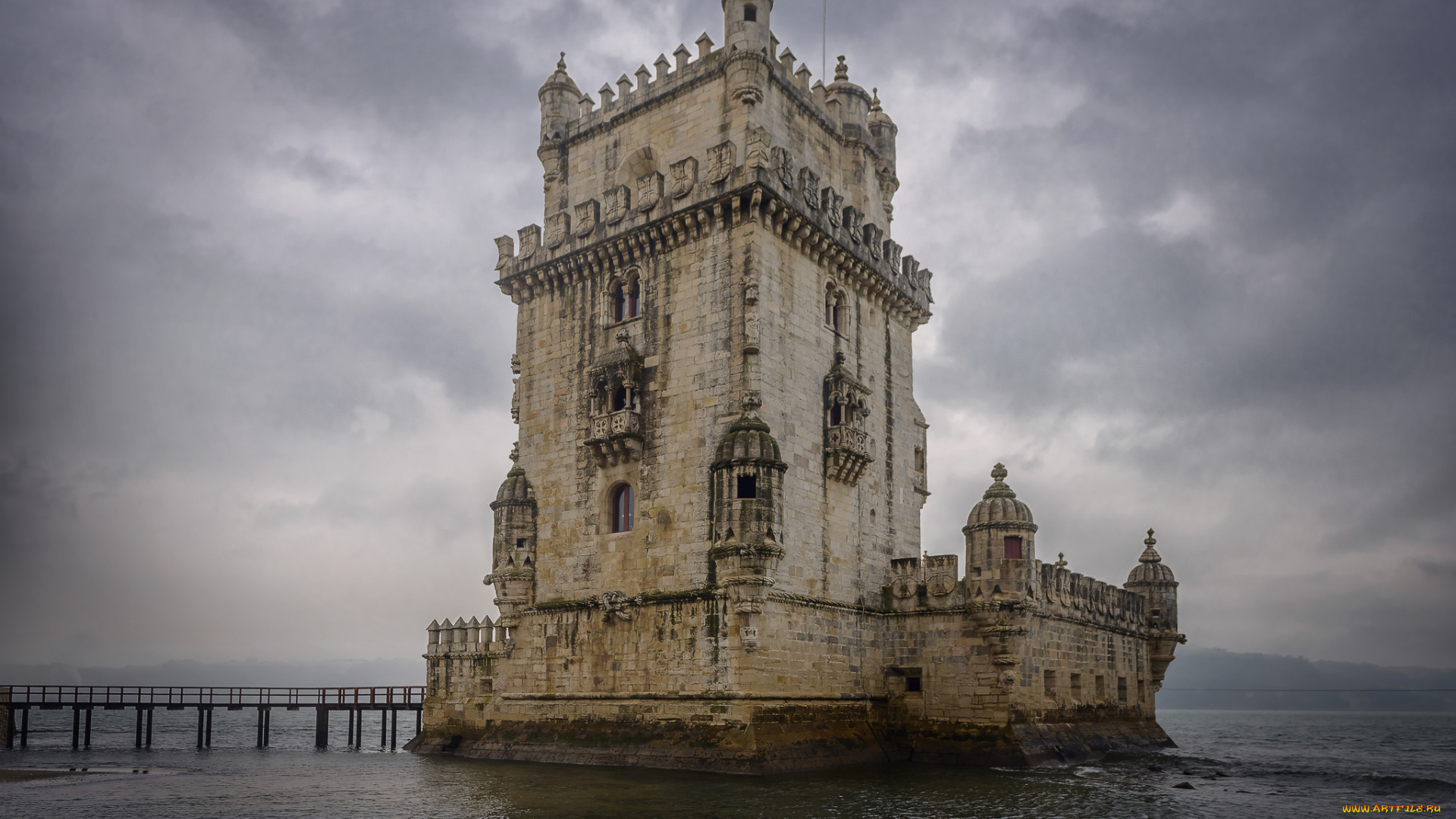 torre, de, belem, lisboa, города, лиссабон, , португалия, простор