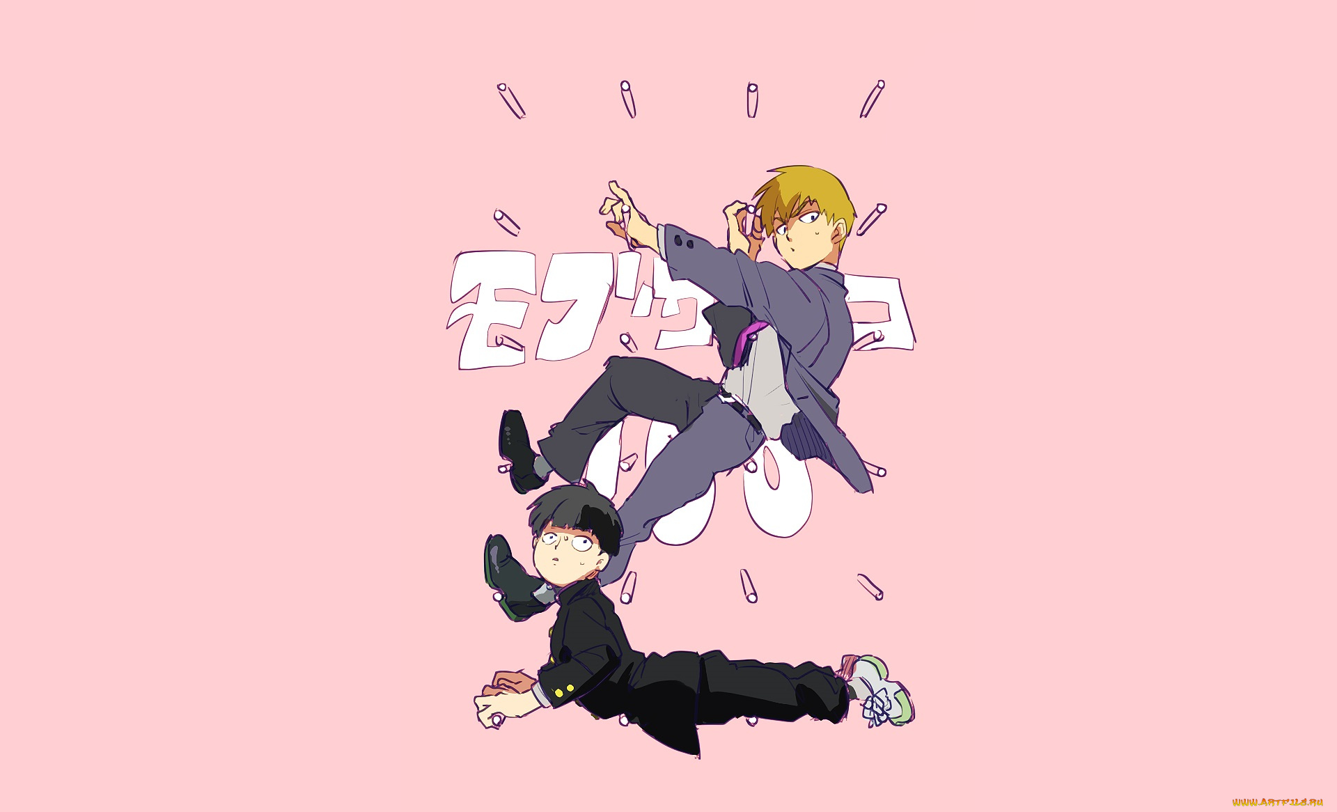 аниме, mob, psycho, 100, парни