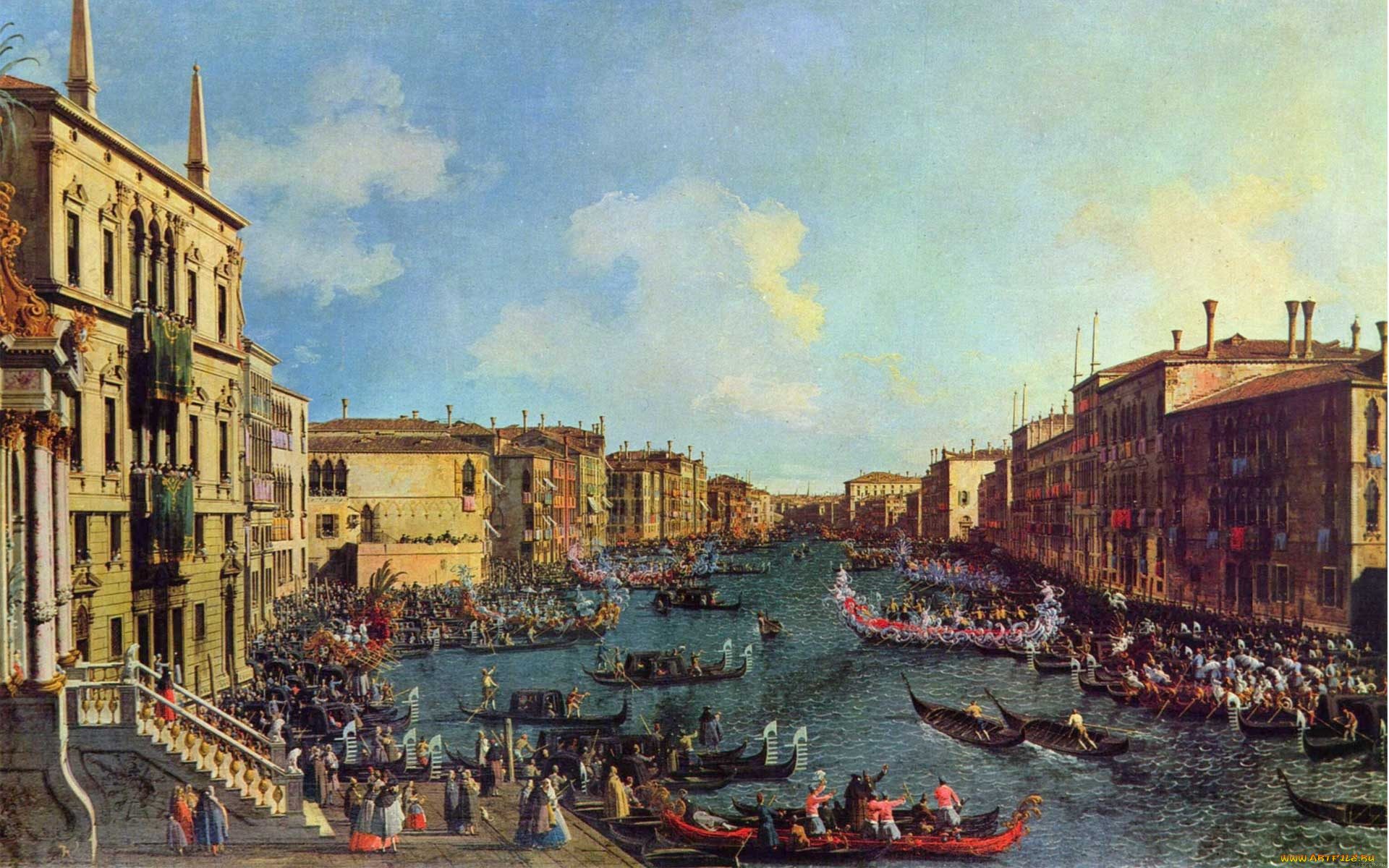 художник, каналетто, джованни, антонио, рисованное, canaletto, lagoon, italy, gondolas, dock, channel, художник, джованни, антонио, каналь, venezia, romantic, port, parking