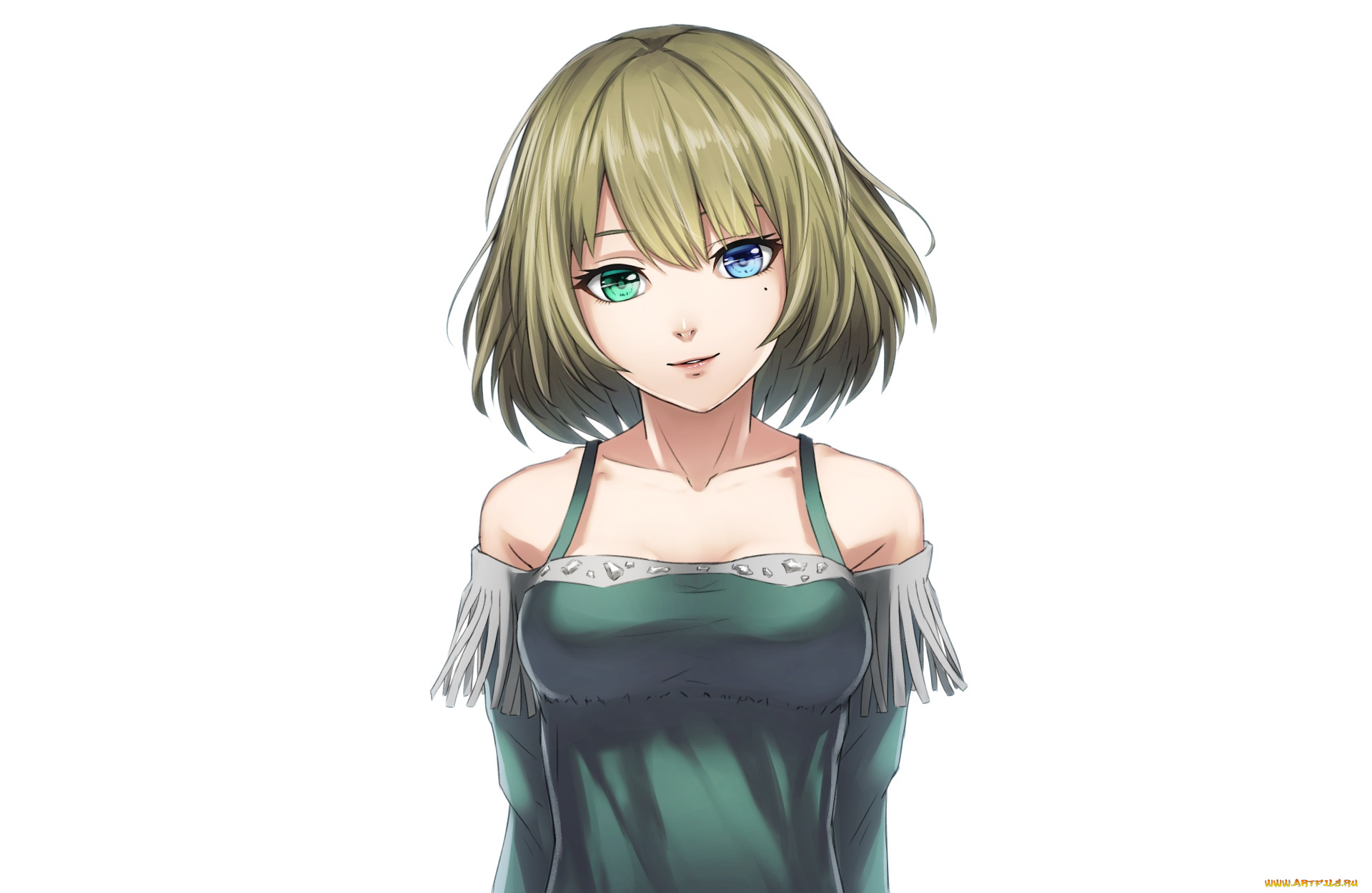 аниме, idolm@ster, девушка, взгляд, фон