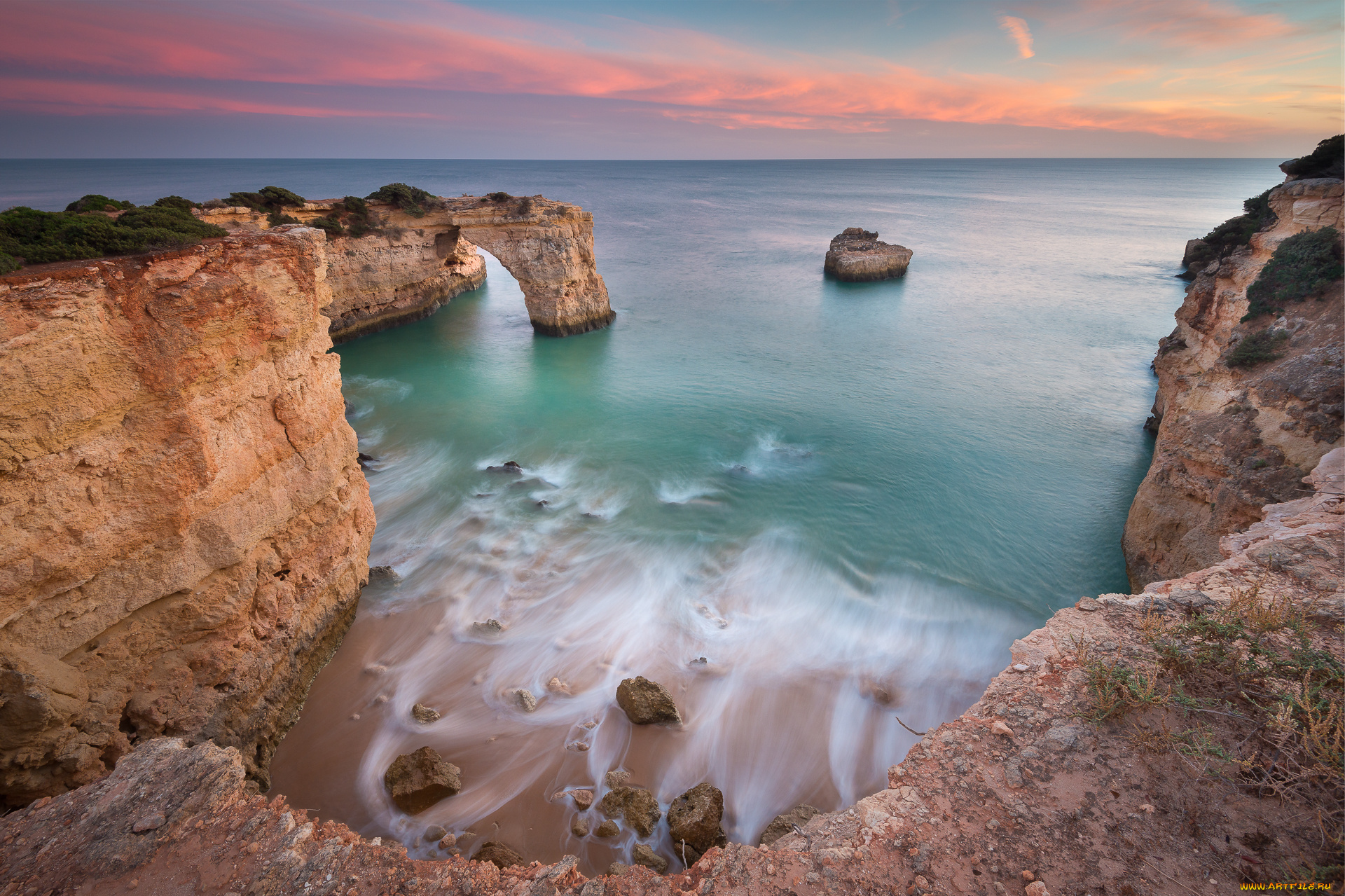 природа, побережье, простор