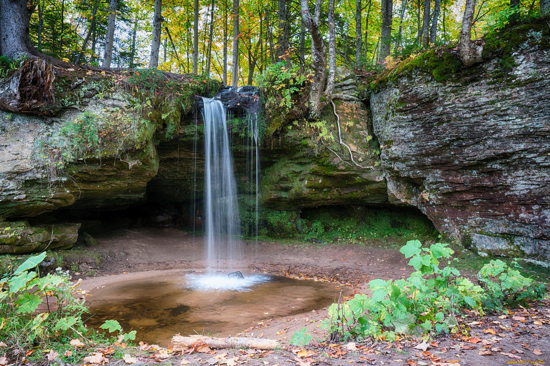 природа, водопады, простор