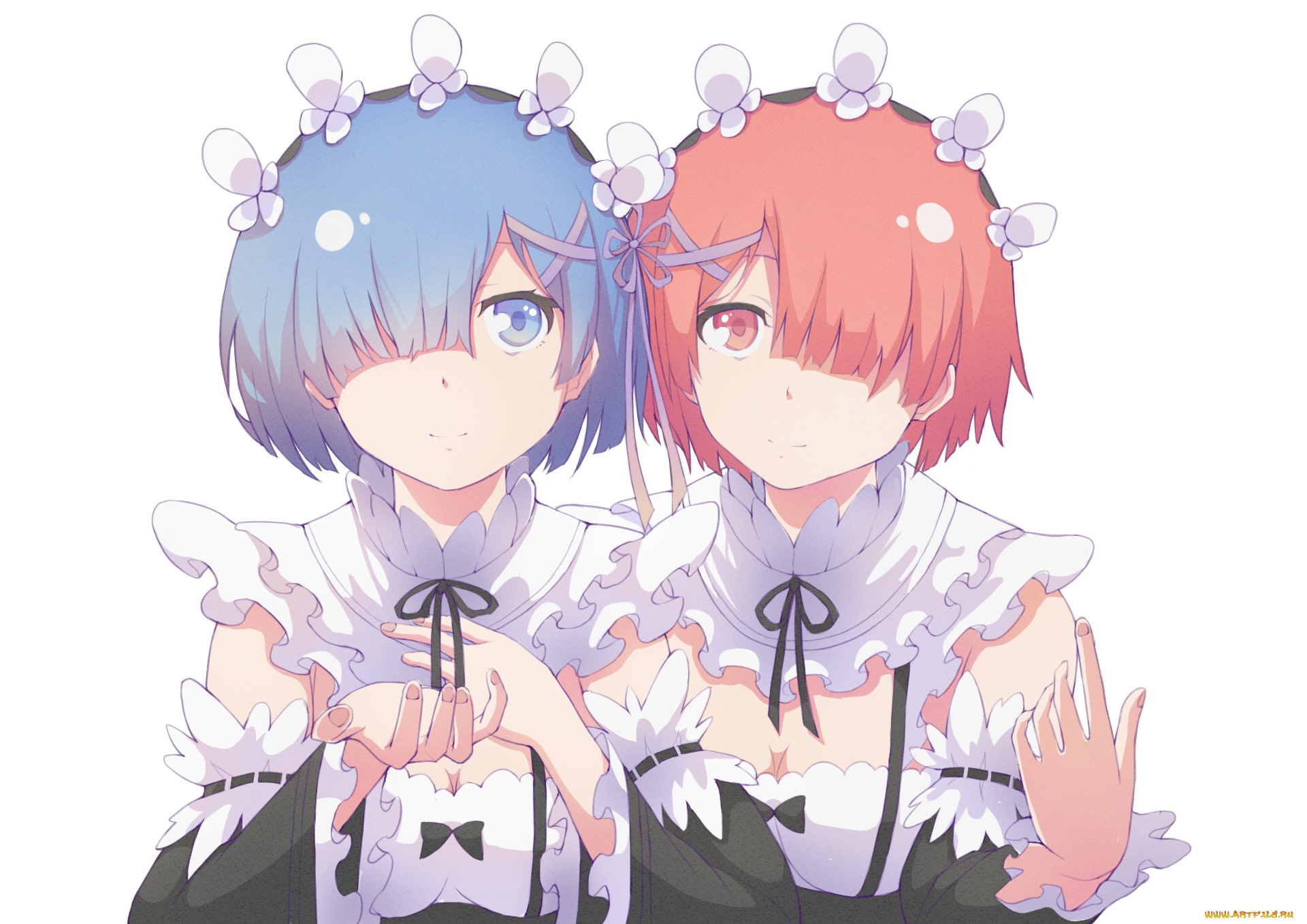 аниме, re, , zero, kara, hajimeru, isekai, seikatsu, девушки