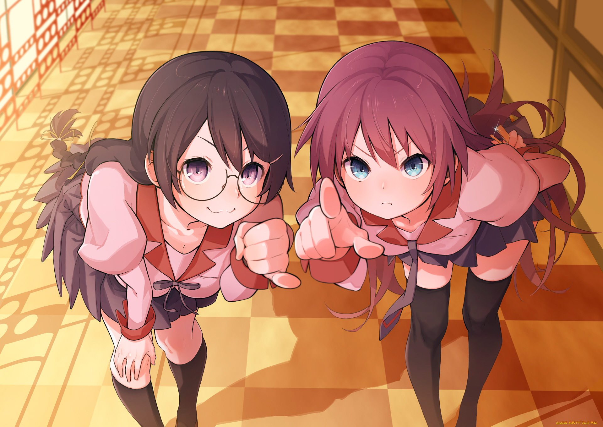 аниме, bakemonogatari, девушки