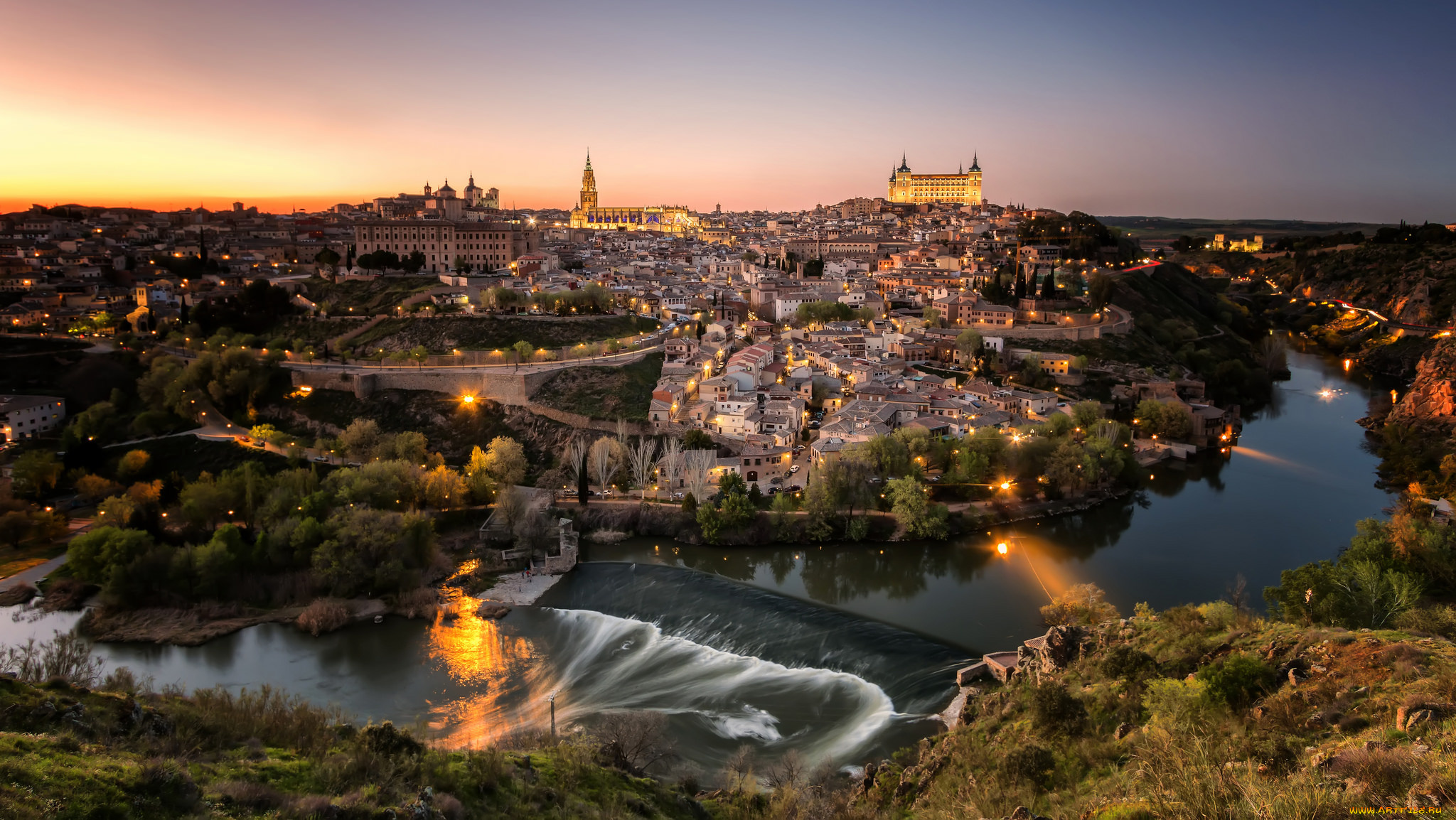 toledo, города, толедо, , испания, простор