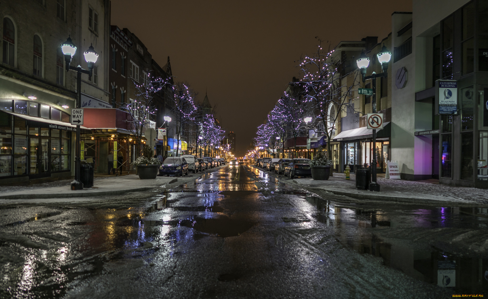 wilmington, market, street, города, нью-йорк, , сша, простор