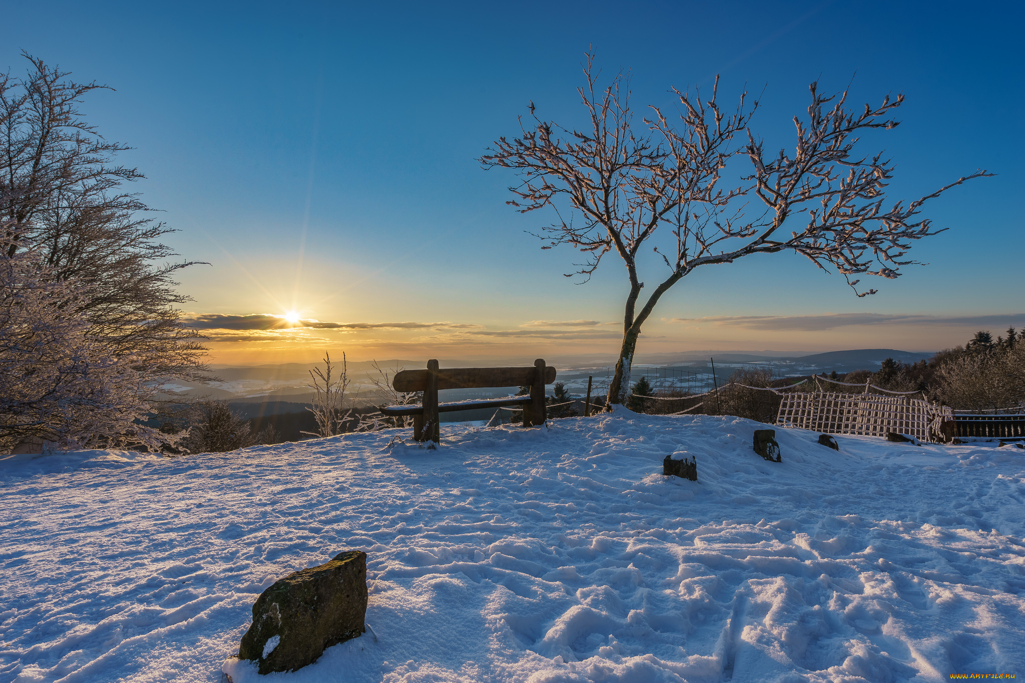 природа, зима, простор