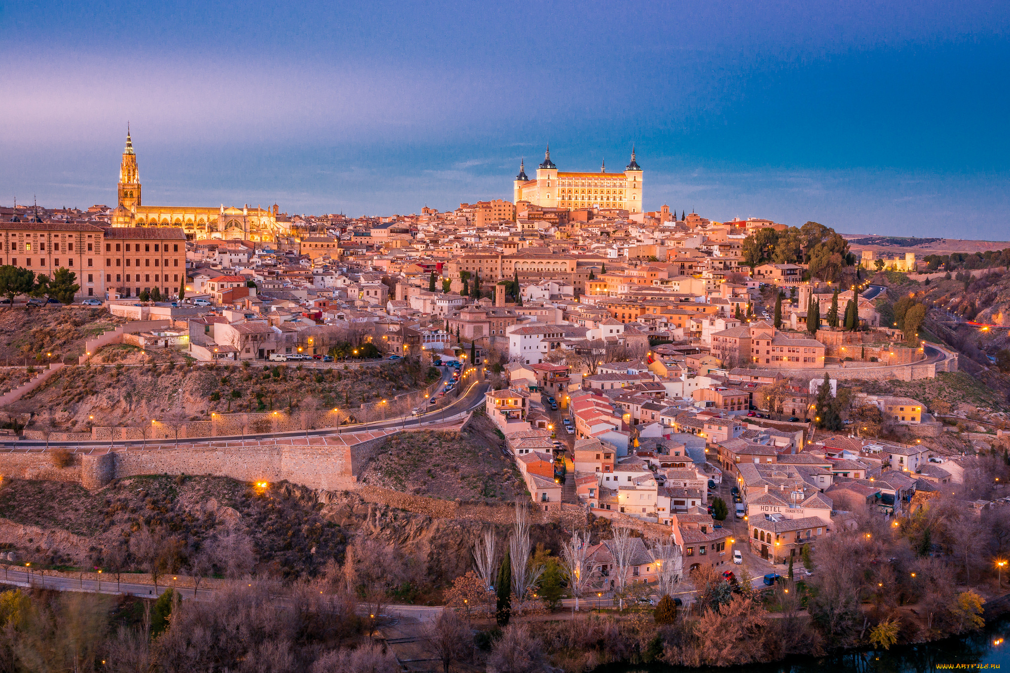 toledo, города, толедо, , испания, простор