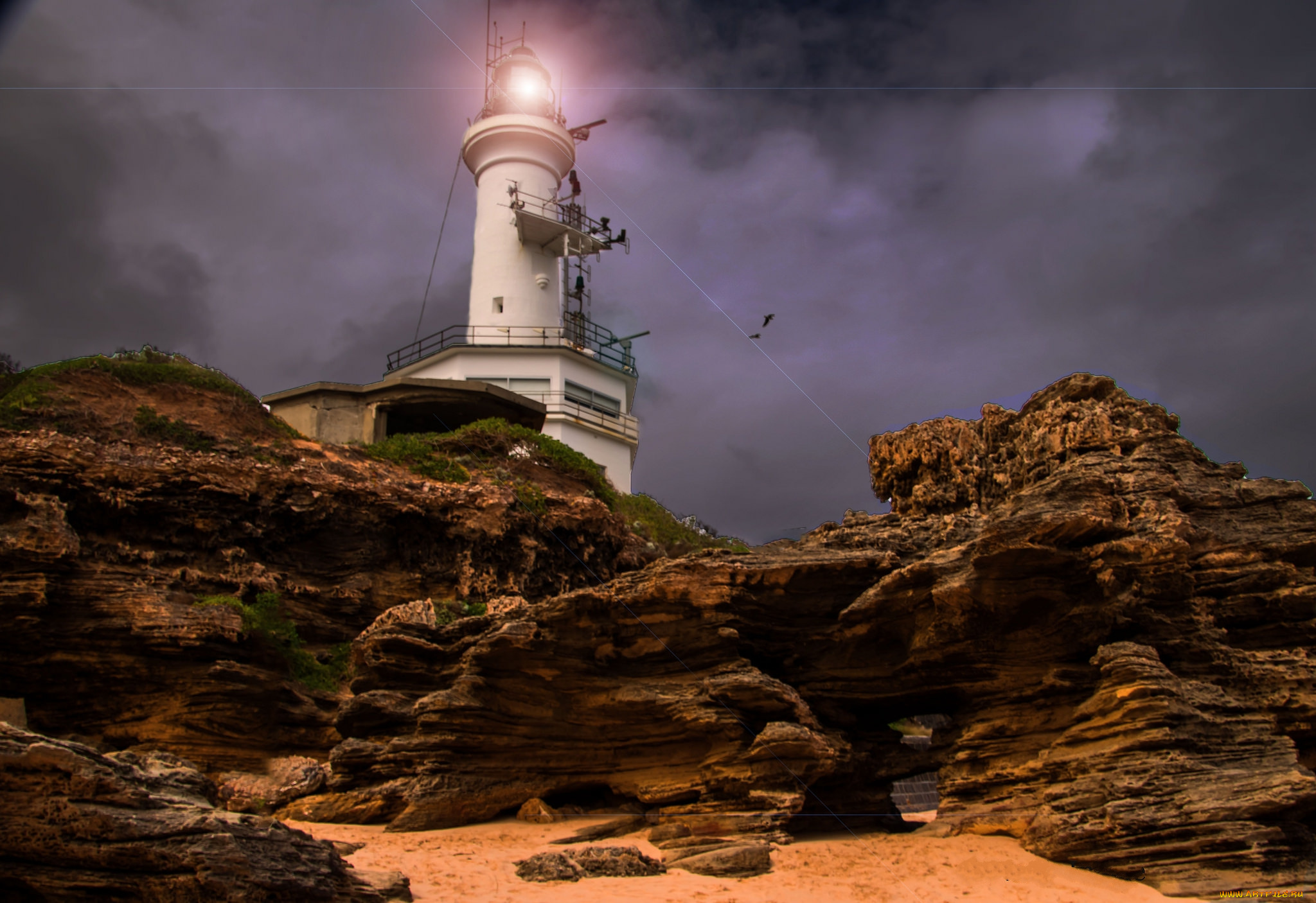 природа, маяки, простор