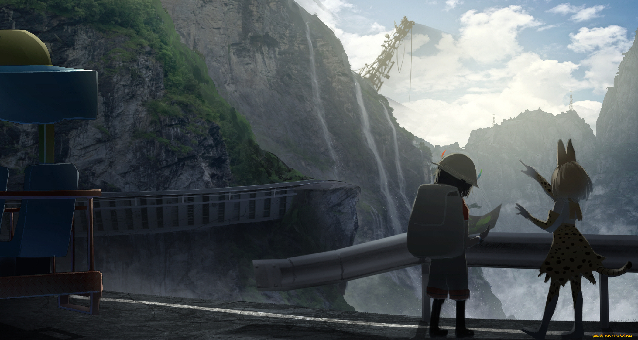 аниме, kemono, friends, девочки