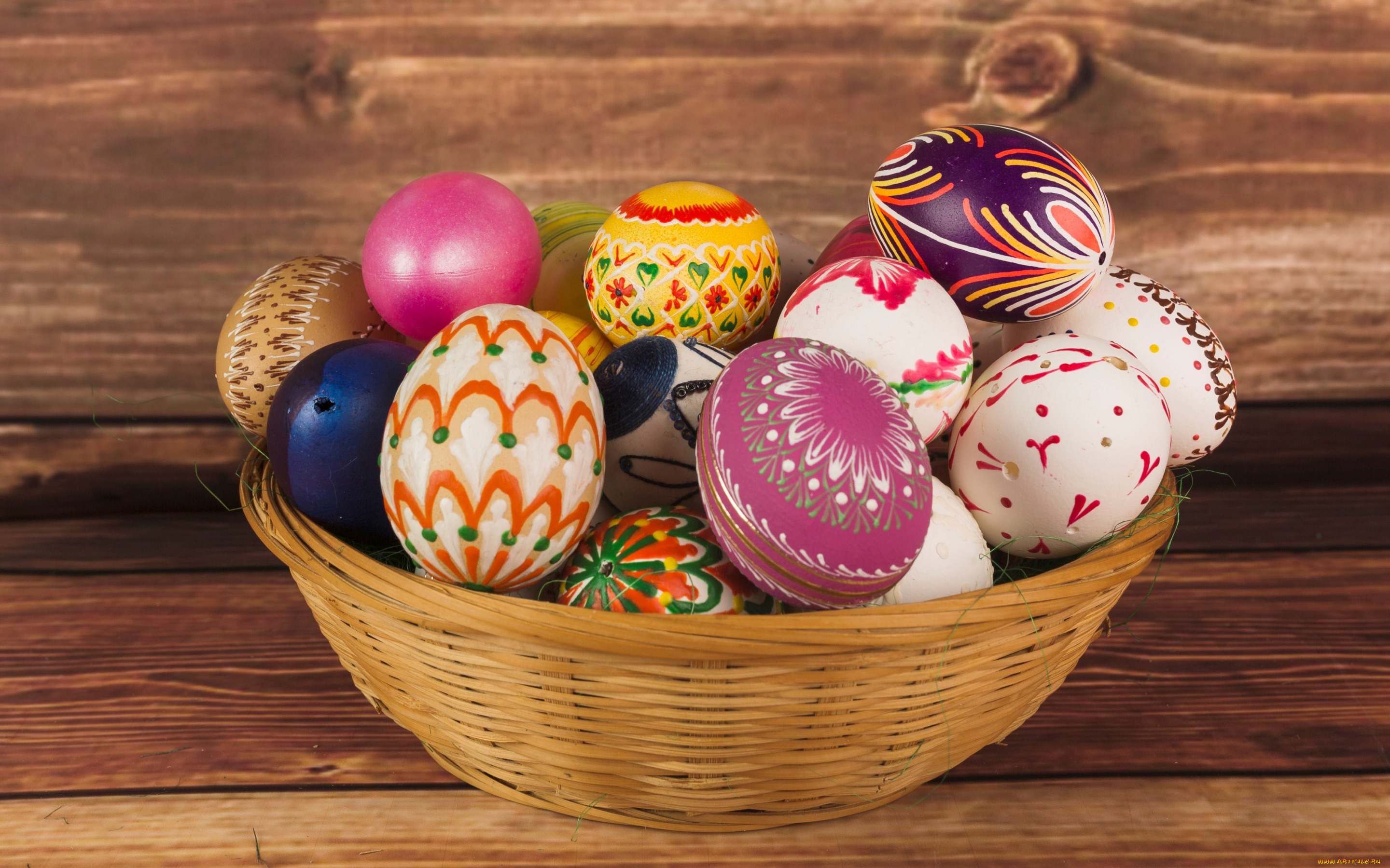 праздничные, пасха, корзина, decoration, colorful, wood, easter, яйца, крашеные, spring, happy, eggs