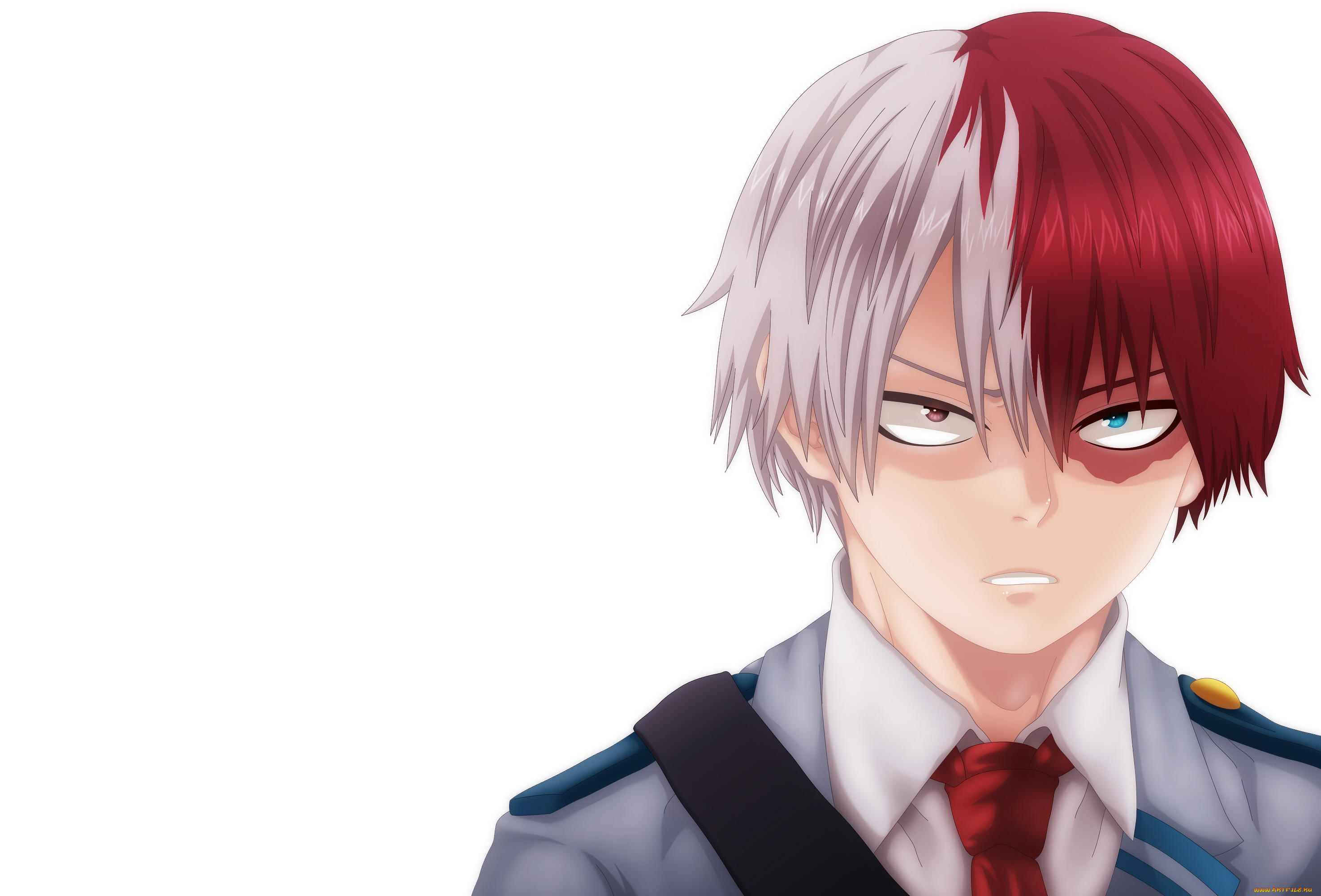 аниме, boku, no, hero, academia, тодороки, шото