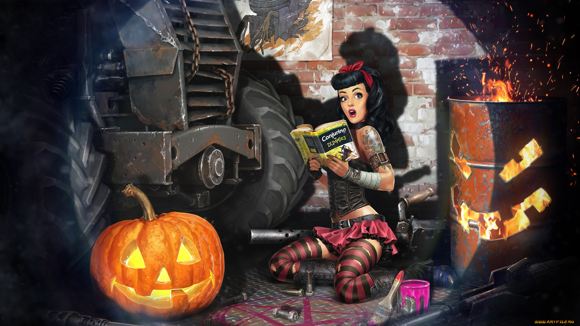 праздничные, хэллоуин, crossout, тыква, арт, ситуация