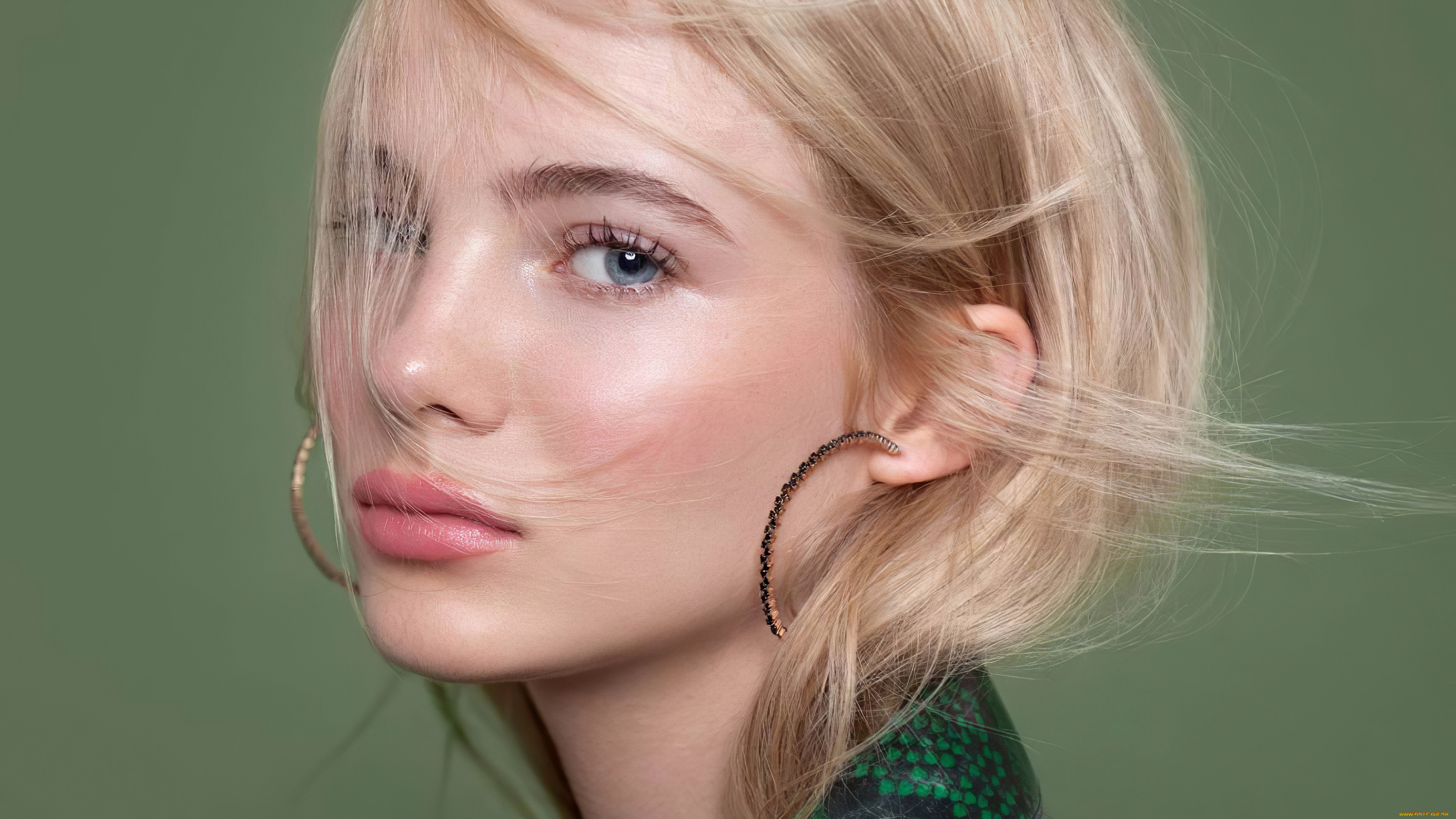 девушки, freya, allan, лицо, блондинка