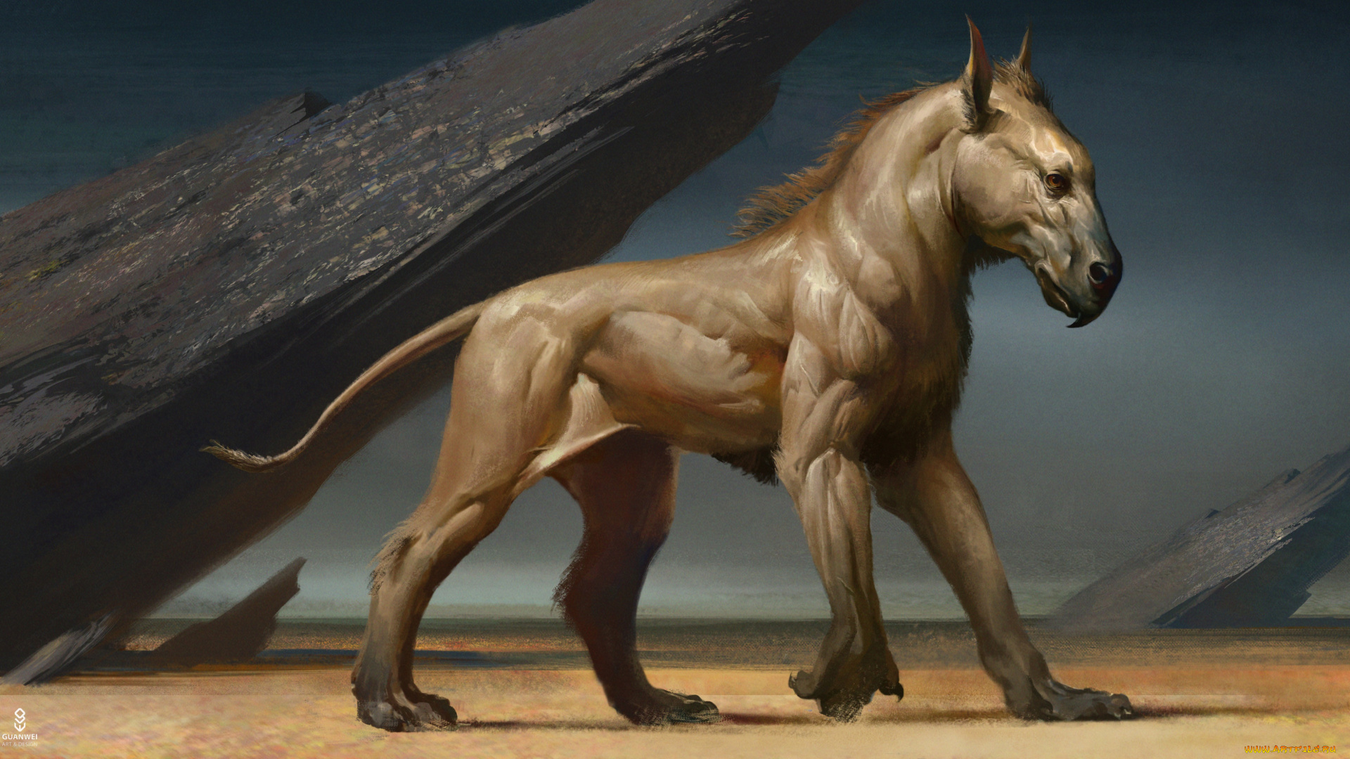 фэнтези, существа, wei, guan