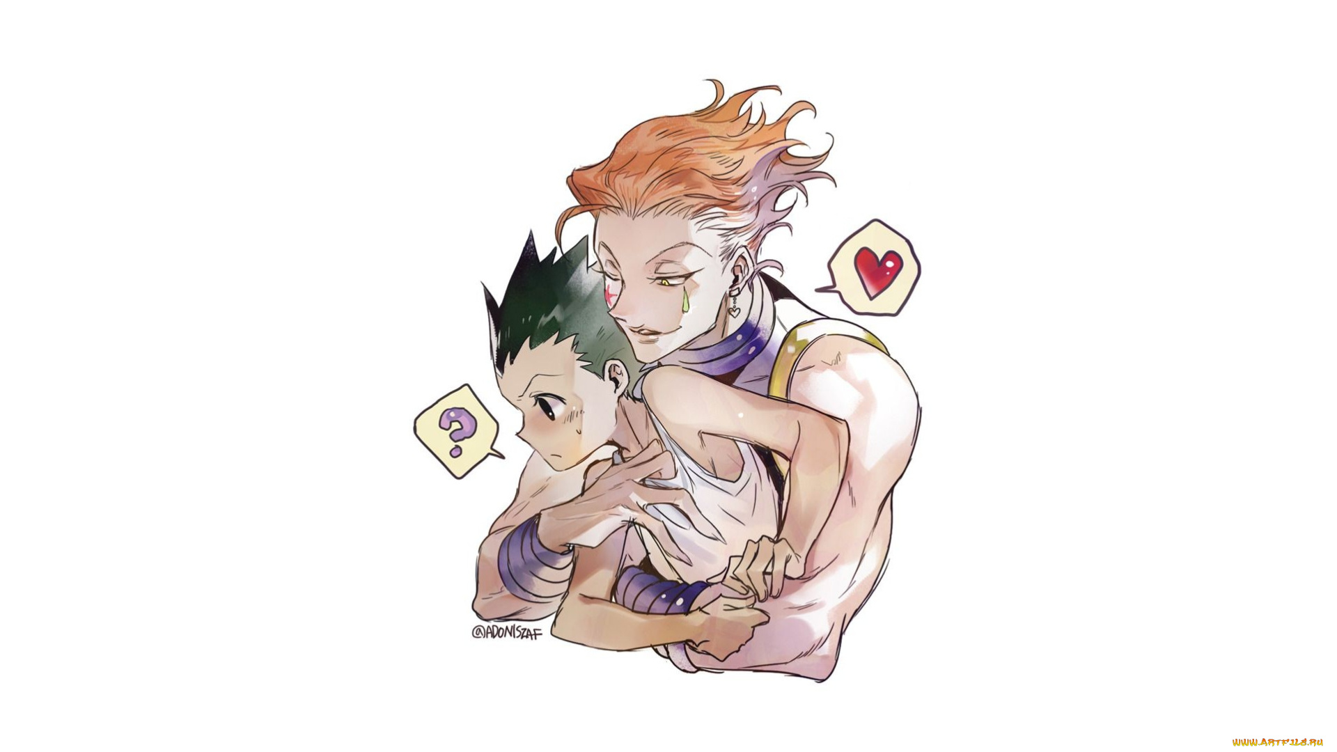 хисока, и, гон, аниме, hunter, x, hunter, охотник, х