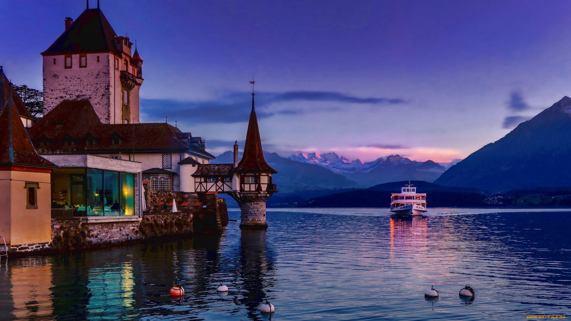 oberhofen, castle, города, замок, оберхофен, , швейцария, oberhofen, castle