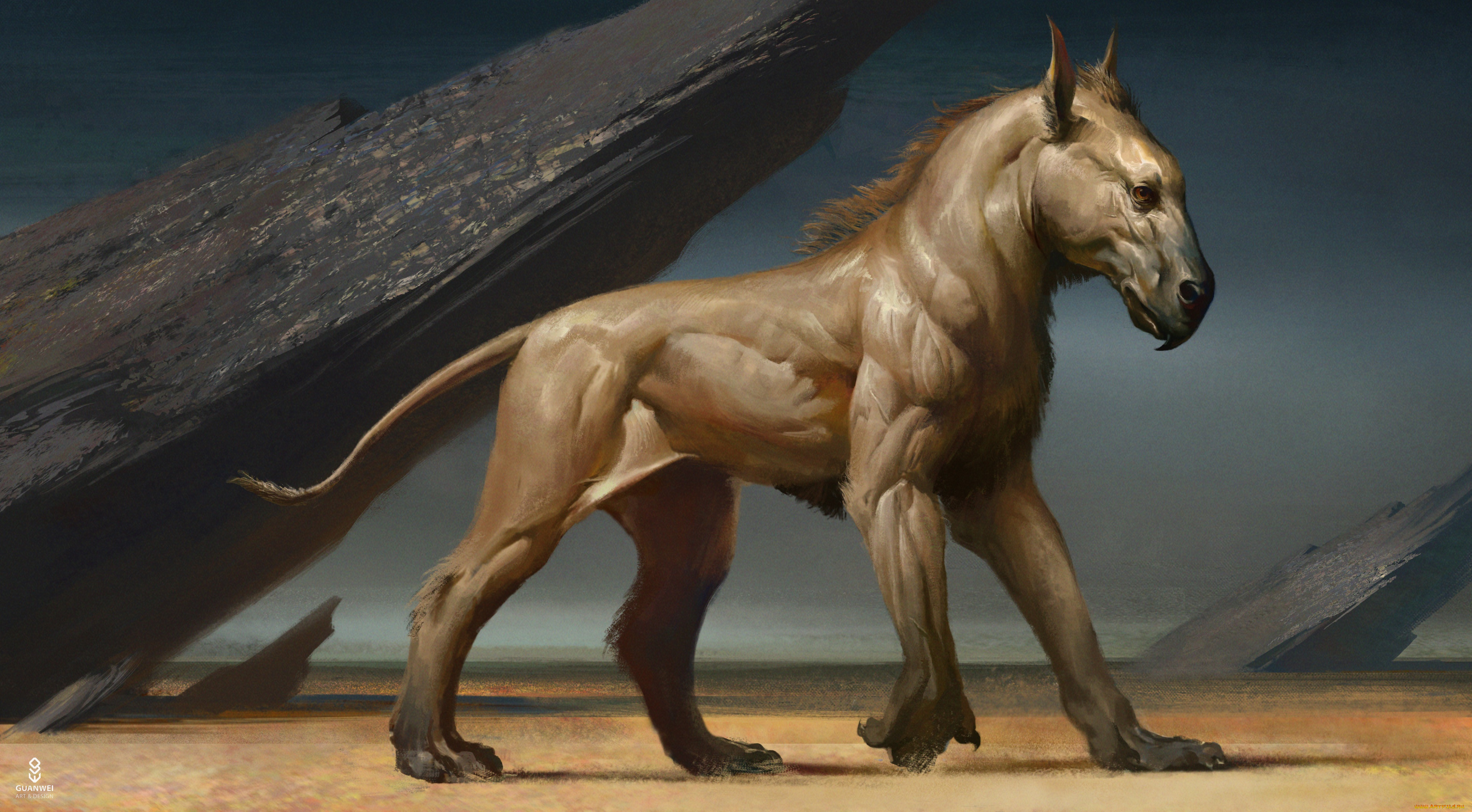 фэнтези, существа, wei, guan