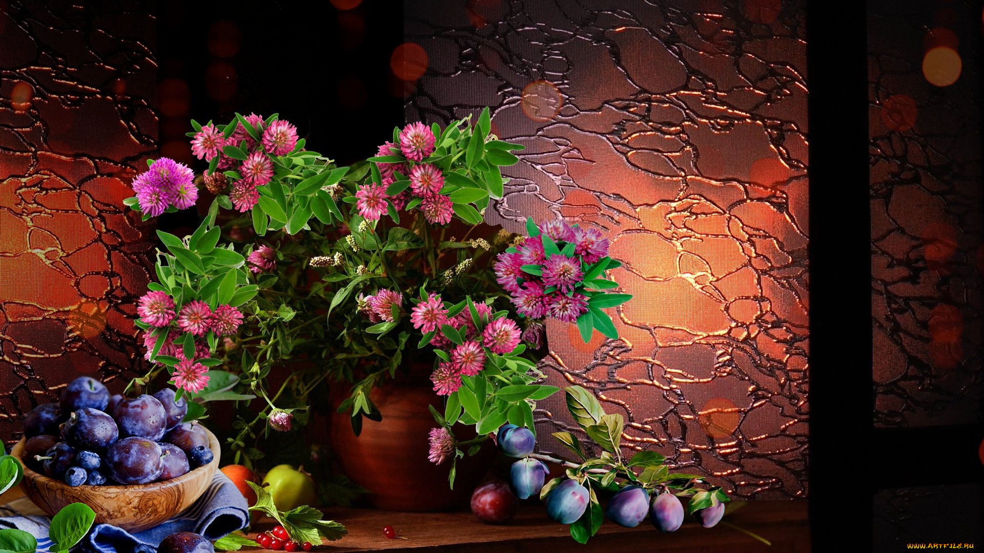 еда, персики, , сливы, , абрикосы, букет, сливы