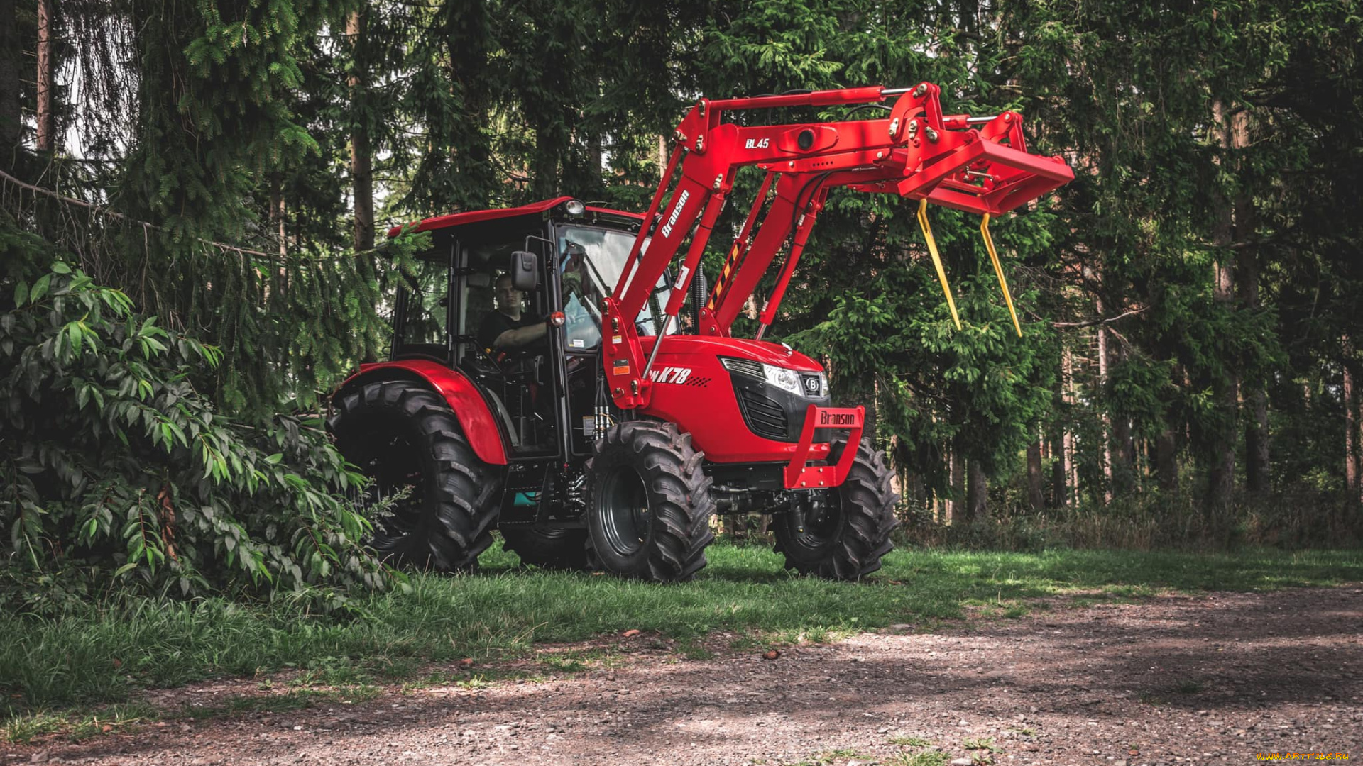 техника, фронтальные, погрузчики, branson