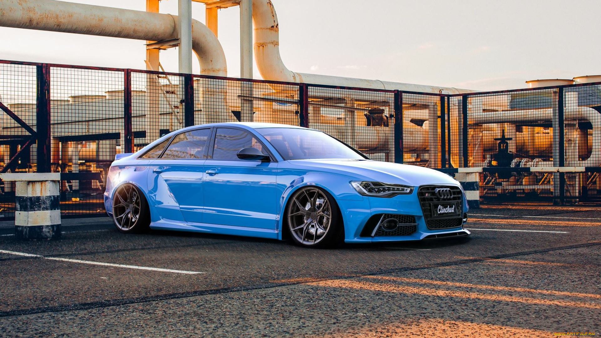 audi, s6, автомобили, audi, s6, tuning, blue, stance
