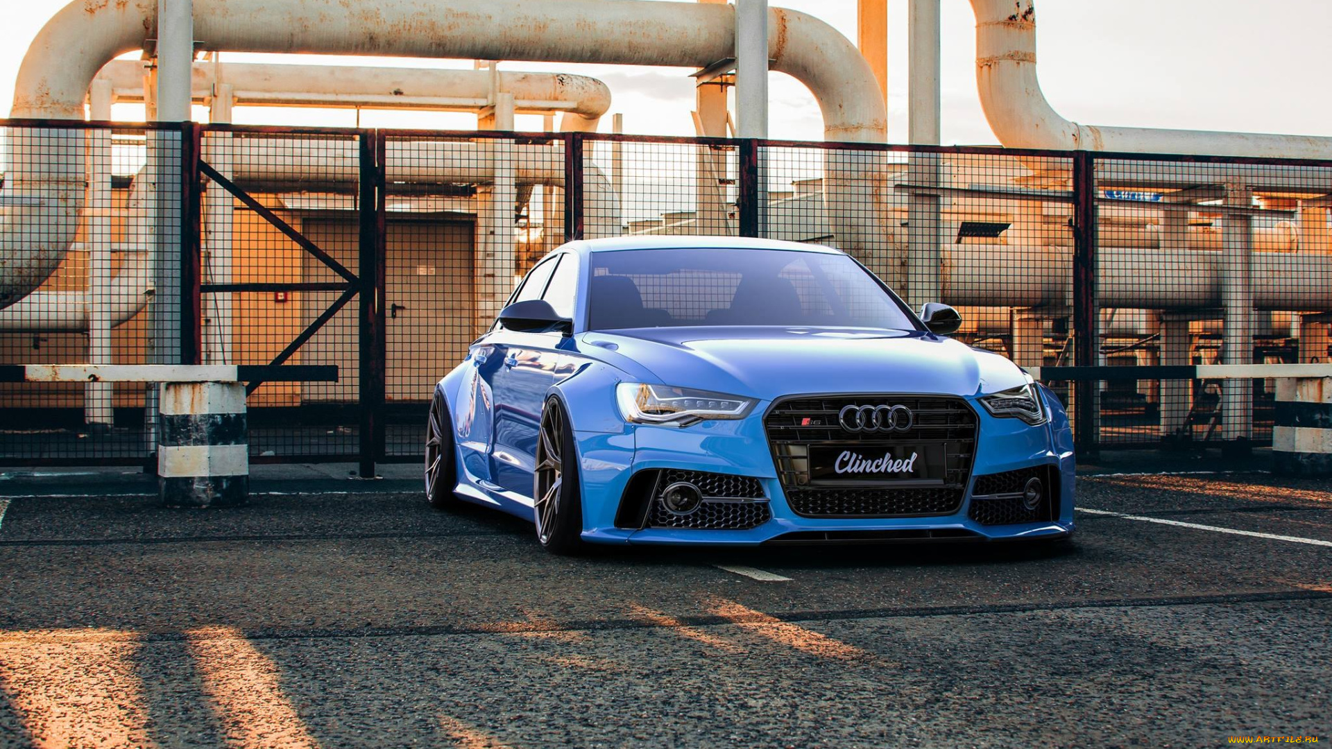 audi, s6, автомобили, audi, s6, tuning, blue, stance