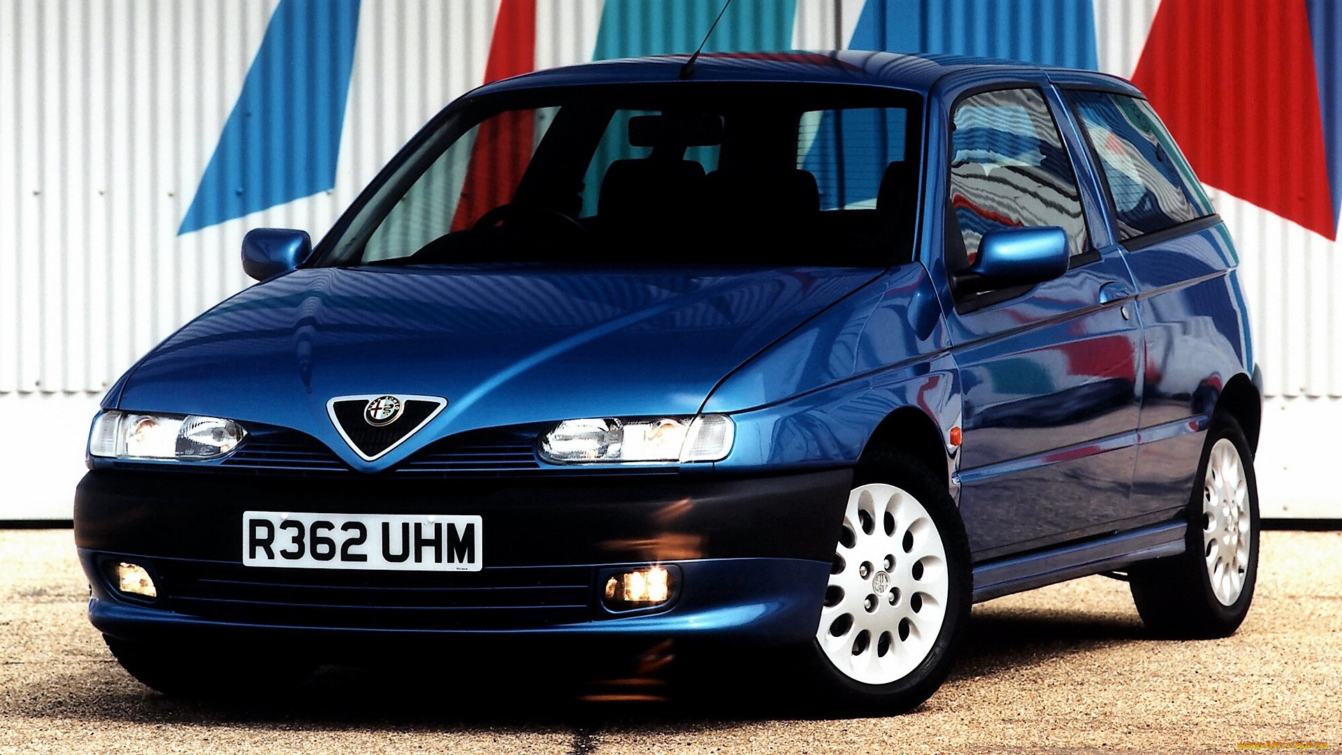 автомобили, alfa, romeo, синий, забор