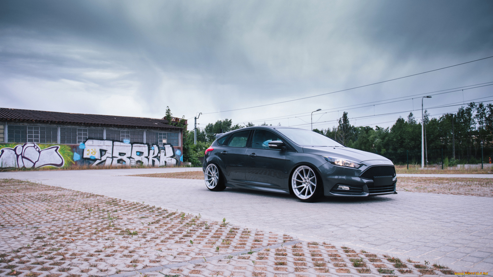 focus, rs, автомобили, ford, focus, rs, grey, stance