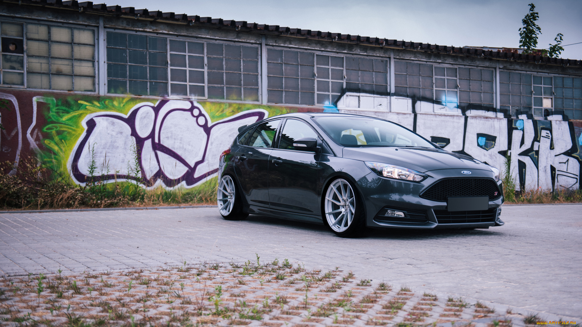 ford, focus, rs, автомобили, foden, ford, focus, rs, grey, front, stance