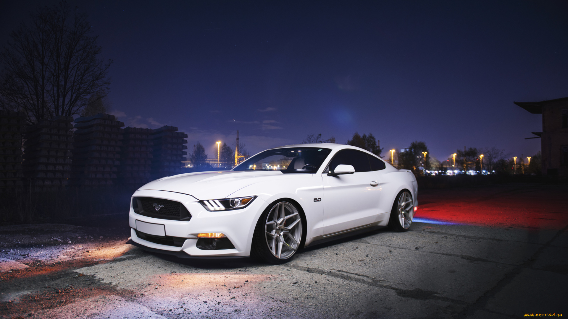 ford, mustang, автомобили, ford, mustang, white, stance, muscle, car, city