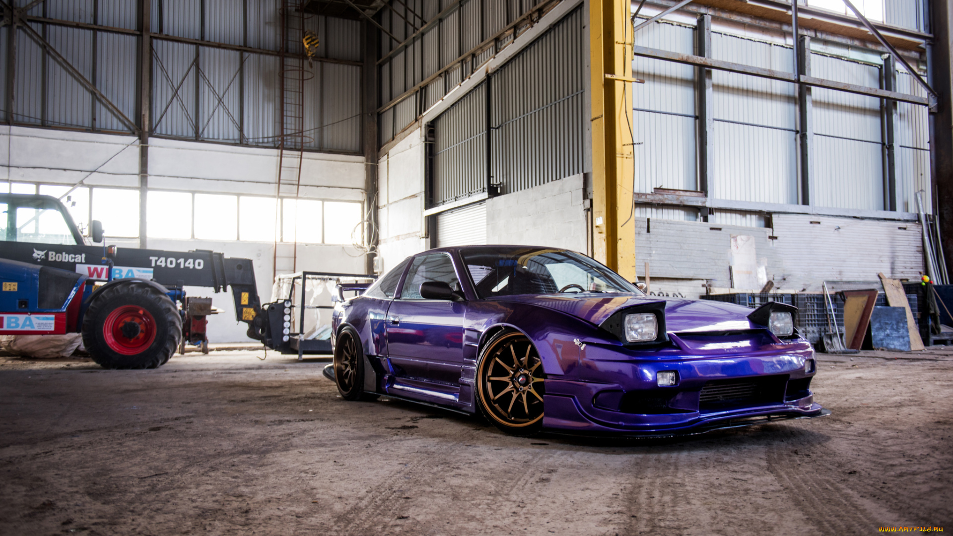 nissan, silvia, s13, автомобили, nissan, datsun, silvia, s13, stance, garage, bronze, wheels