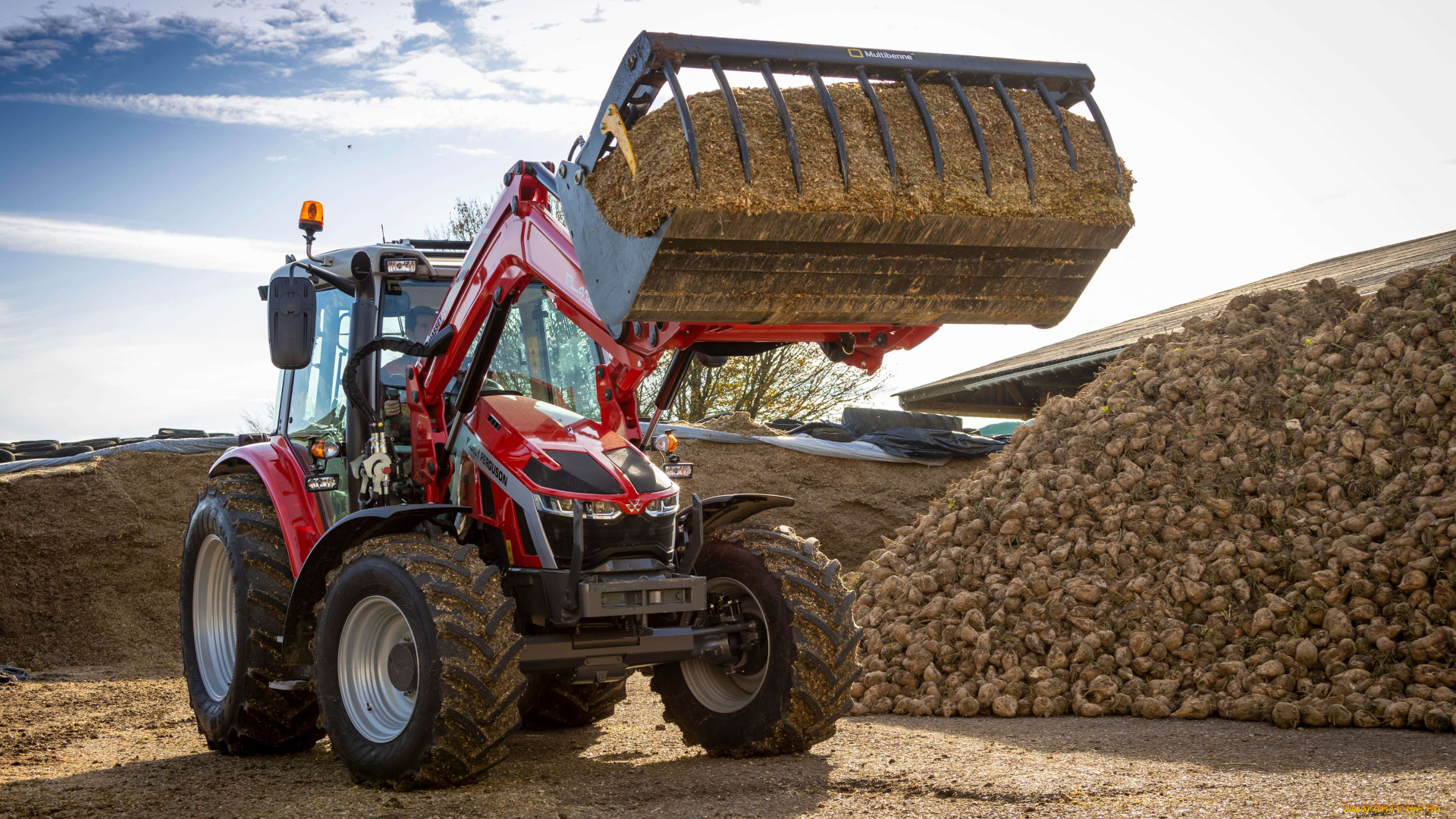 техника, фронтальные, погрузчики, massey, ferguson