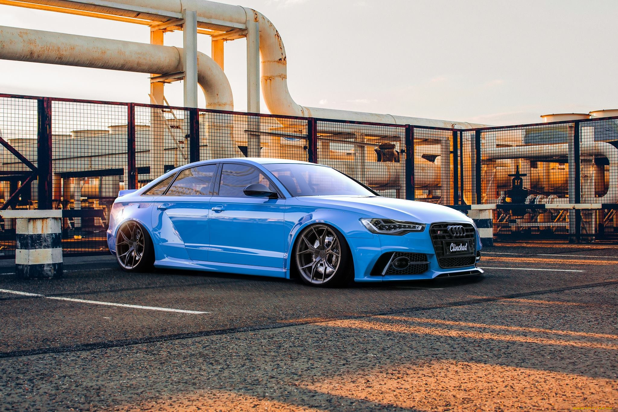 audi, s6, автомобили, audi, s6, tuning, blue, stance