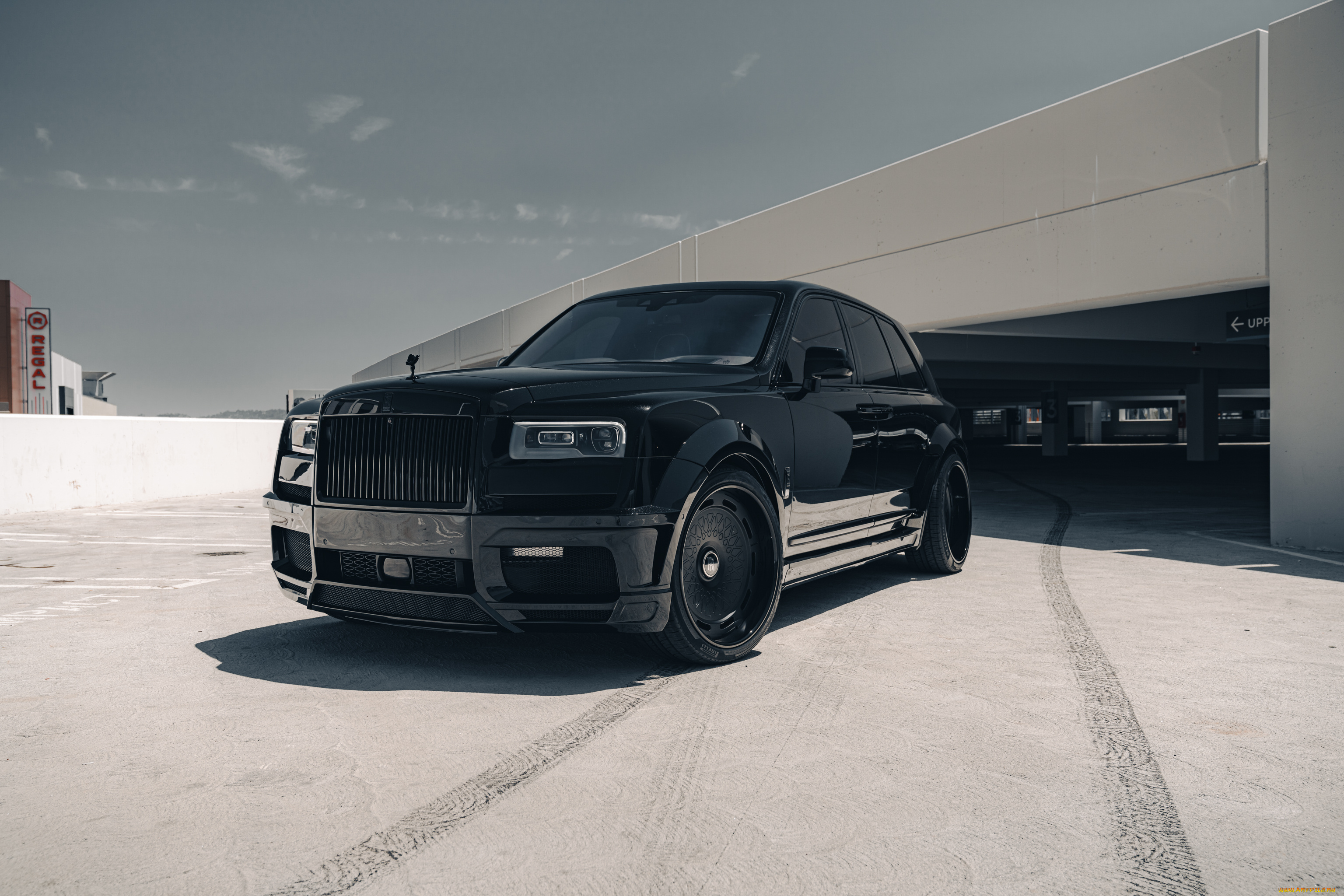 rolls-royce, cullinan, автомобили, rolls-royce, cullinan, black, premium, car