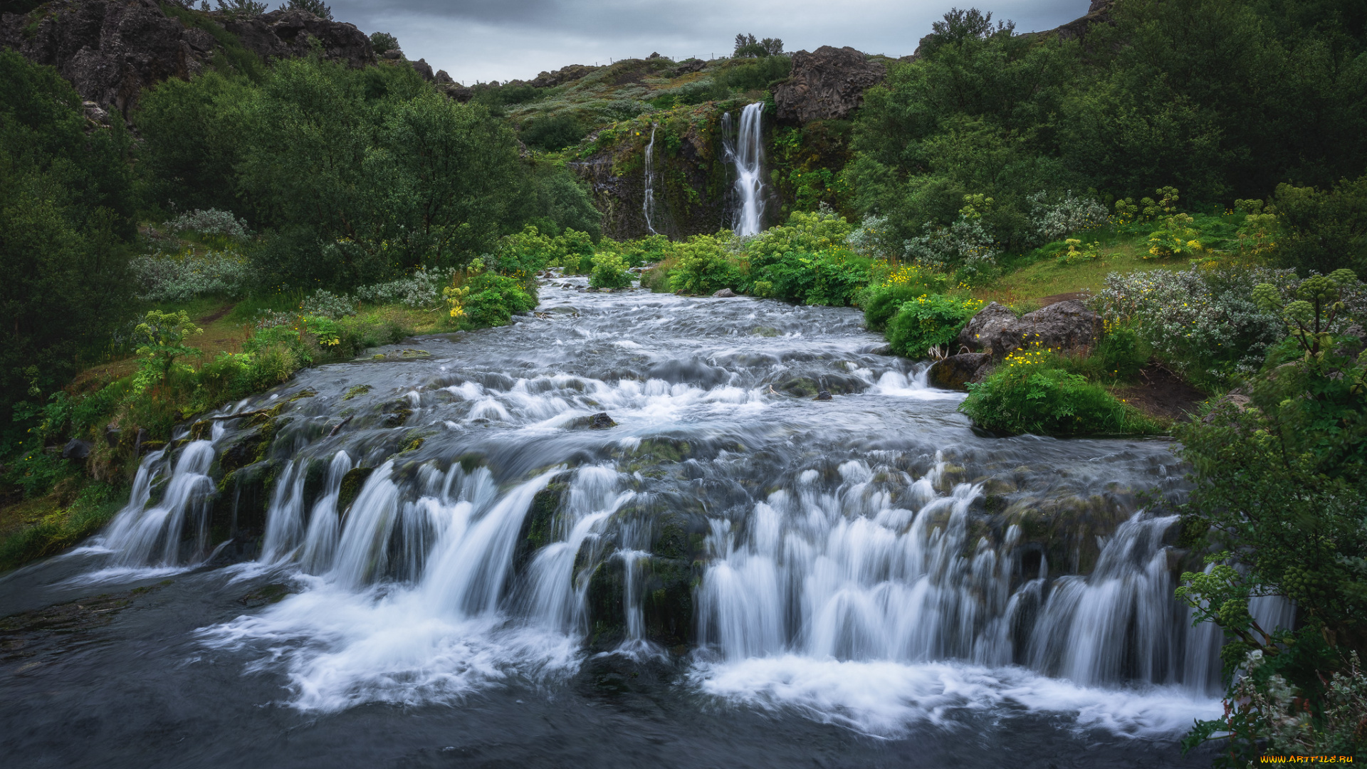 природа, водопады, водопад