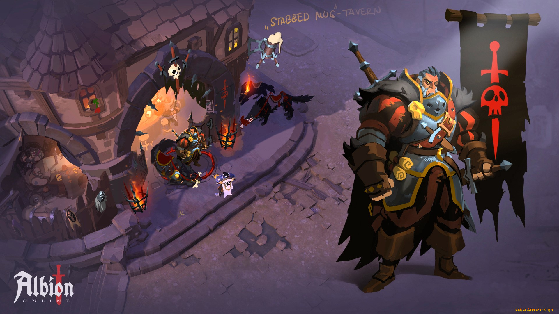 видео, игры, albion, online, персонажи, бар