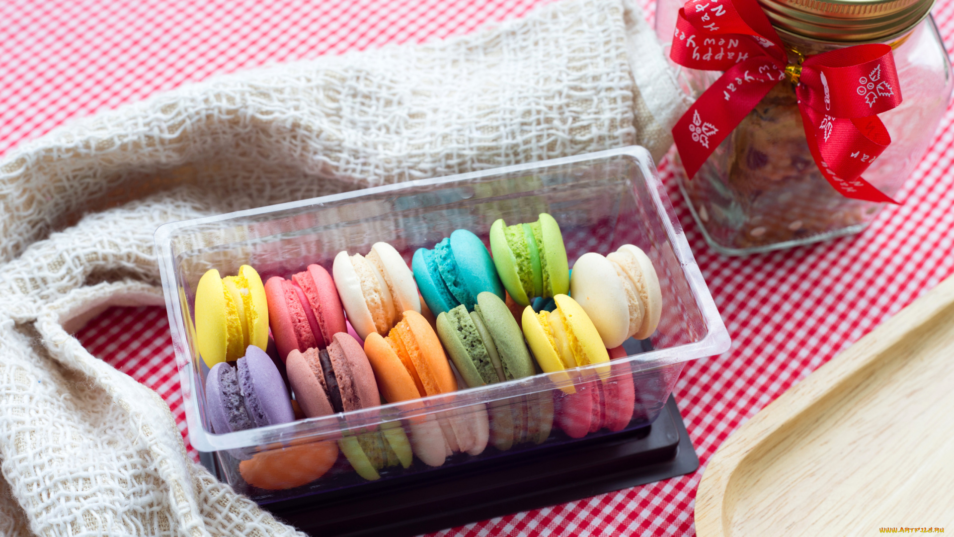 еда, макаруны, лакомство, ассорти
